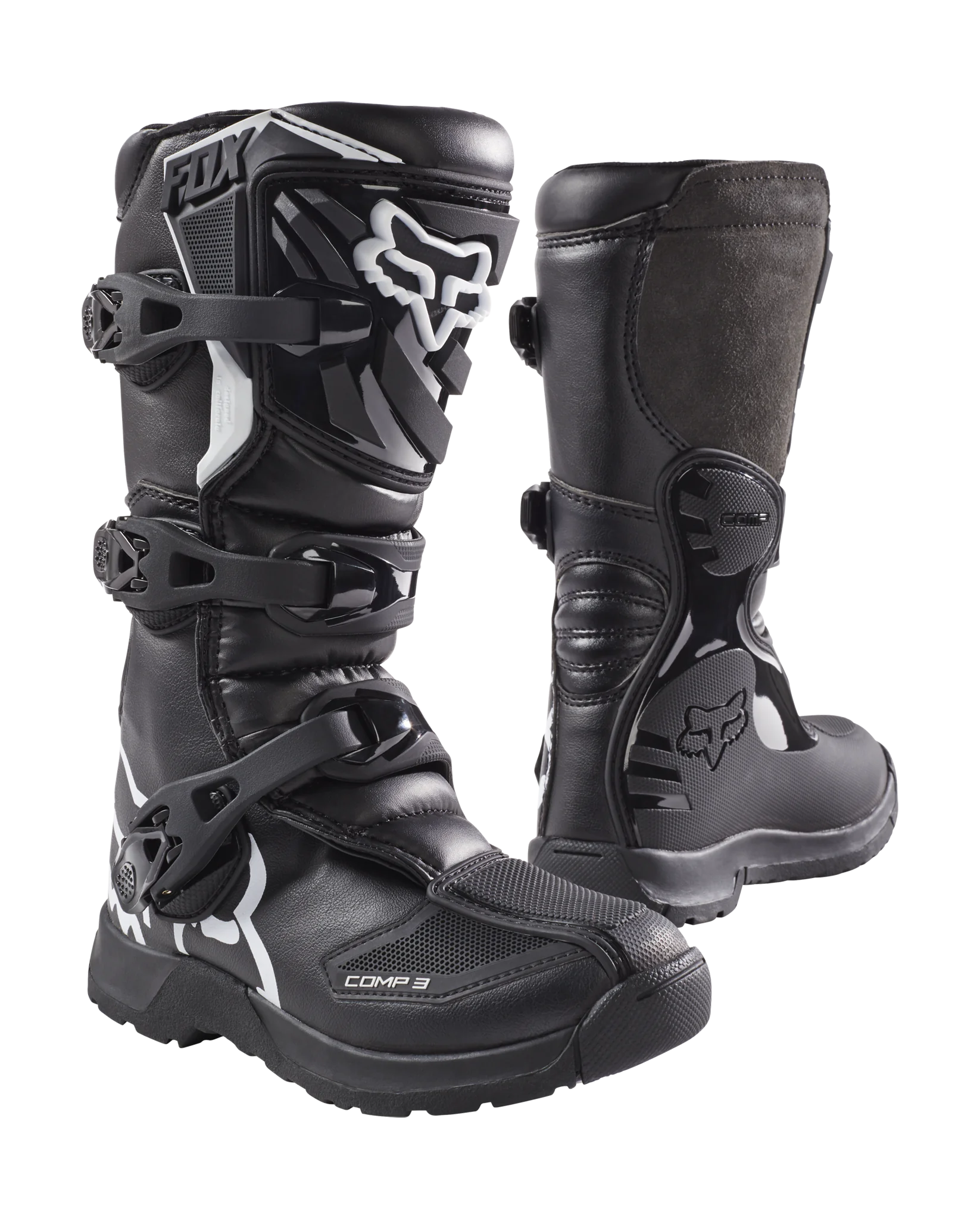 Fox Kinder Crosslaarzen Comp 3Y - Zwart