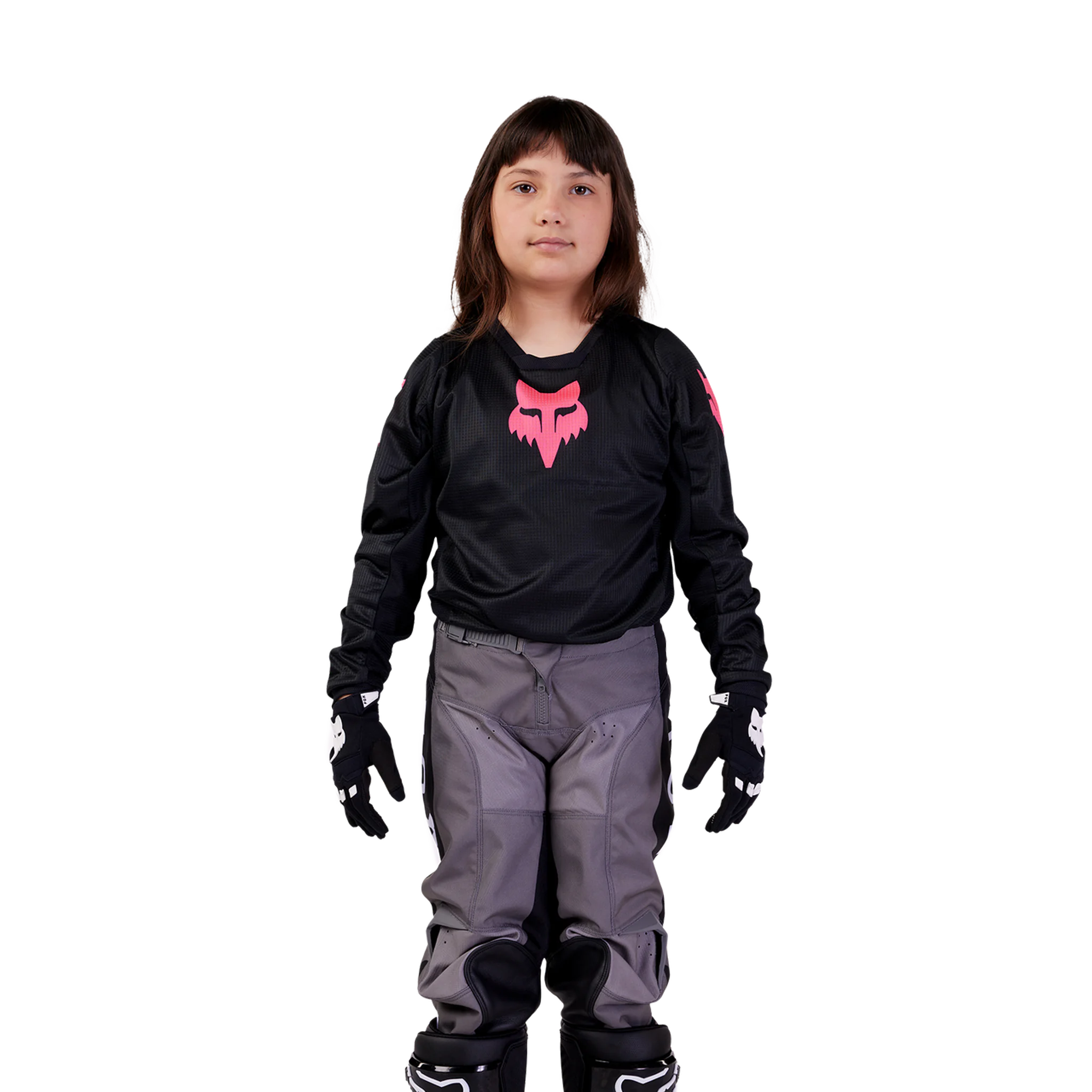 Fox Meisjes Cross Shirt 2026 180 Blackout - Zwart