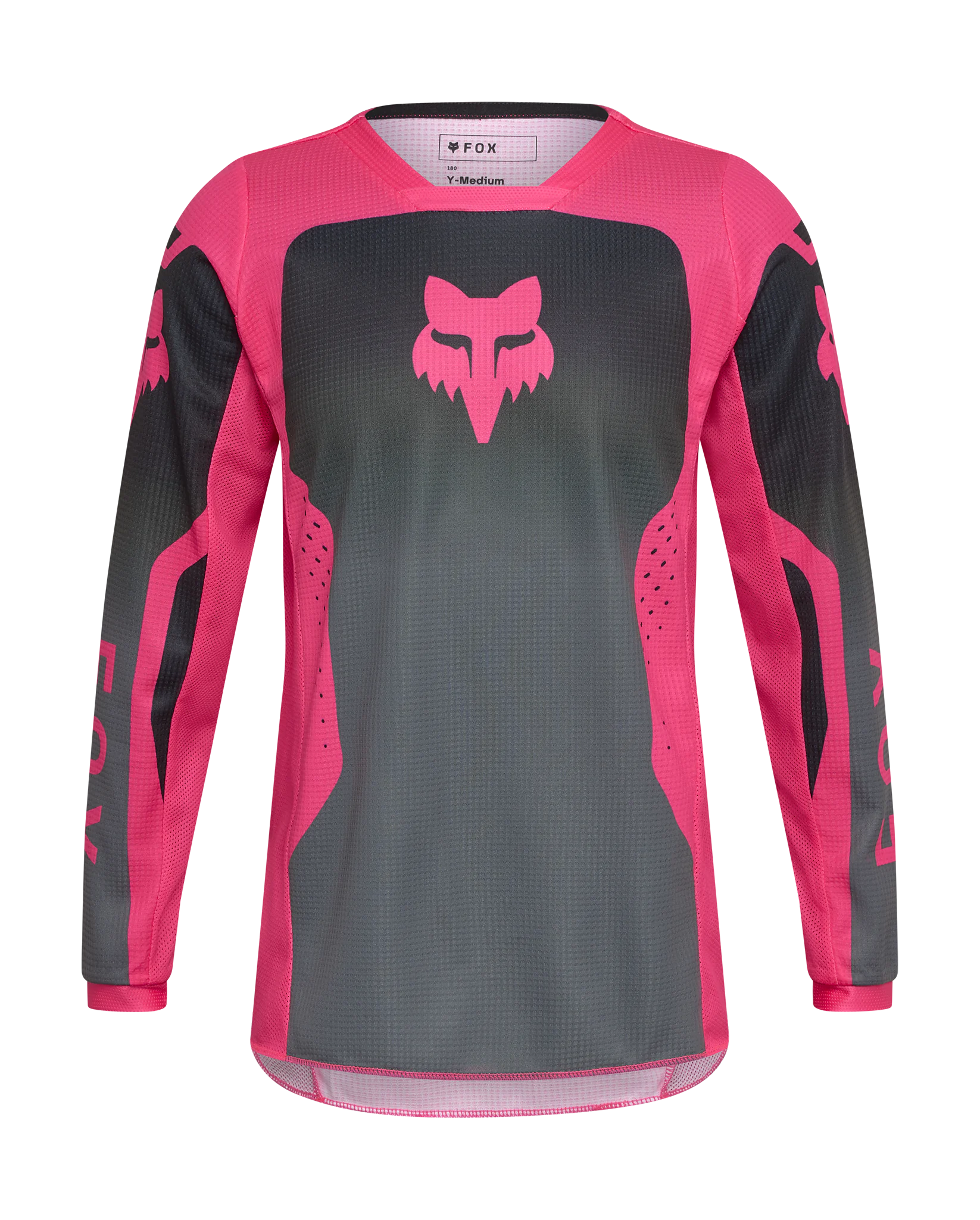 Fox Meisjes Cross Shirt 2026 180 Shield - Zwart / Roze