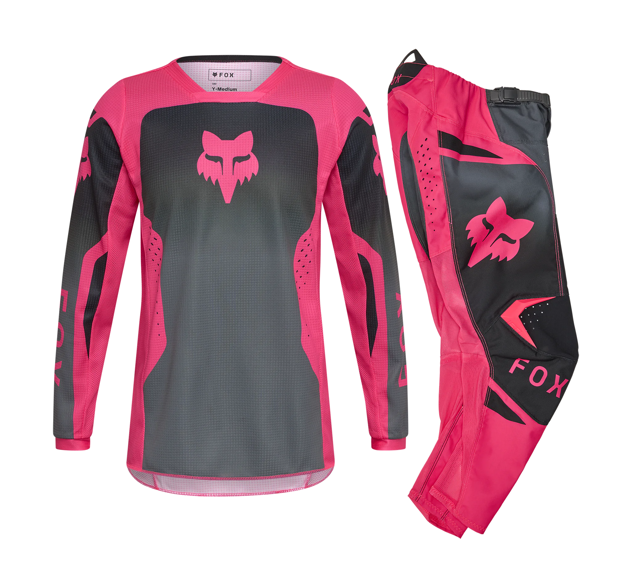 Fox Meisjes Crosskleding 2026 180 Shield - Zwart / Roze