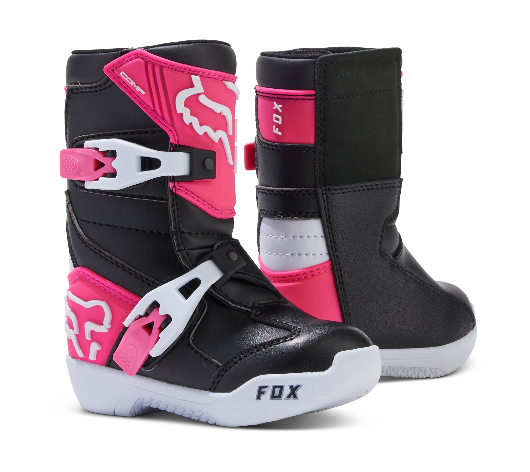Fox Mini Crosslaarzen Comp - Zwart / Roze