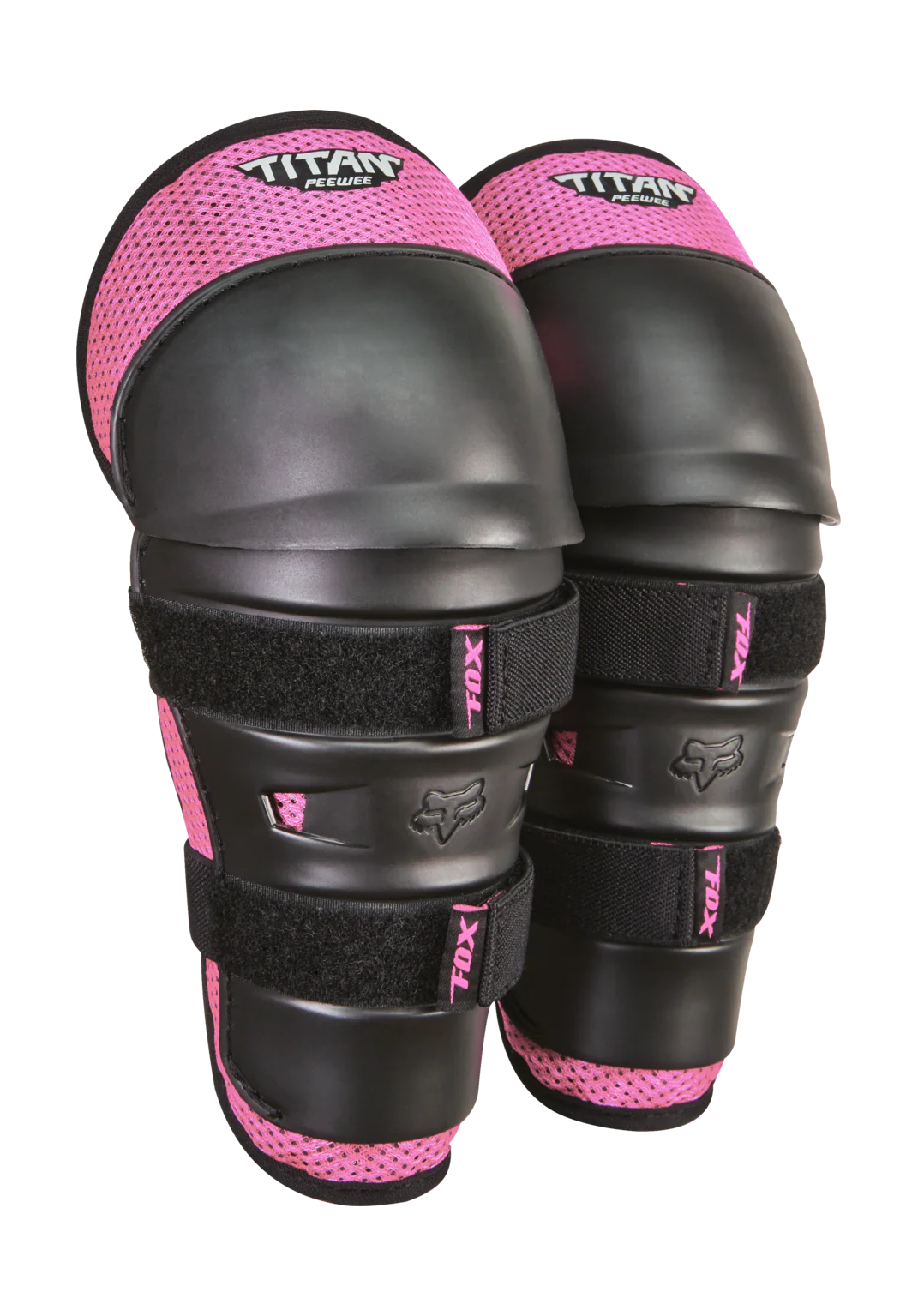 Fox Mini Kniebeschermers PeeWee Titan - Zwart / Roze