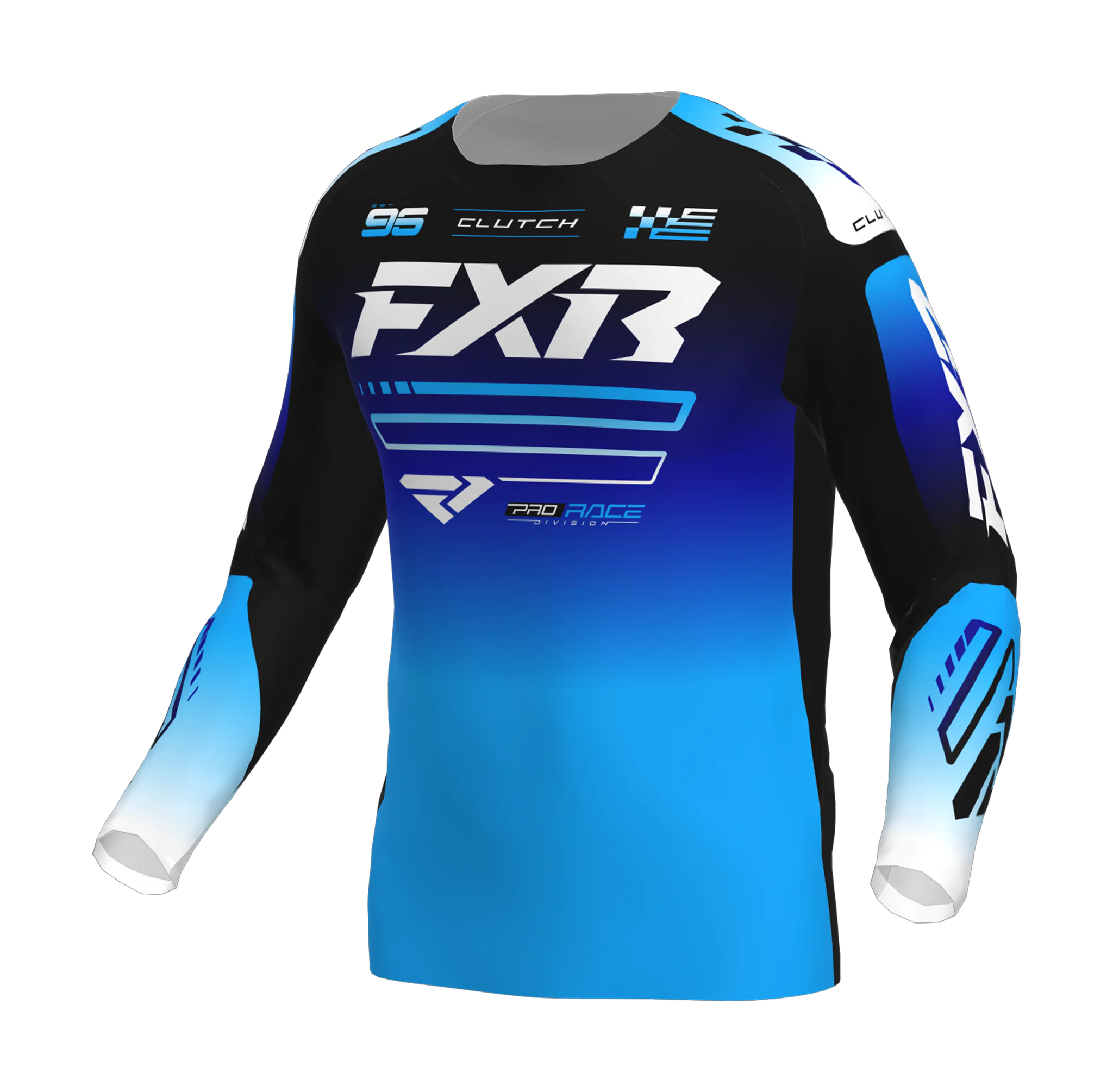 FXR Cross Shirt 2026 Clutch - Blauw / Zwart / Wit