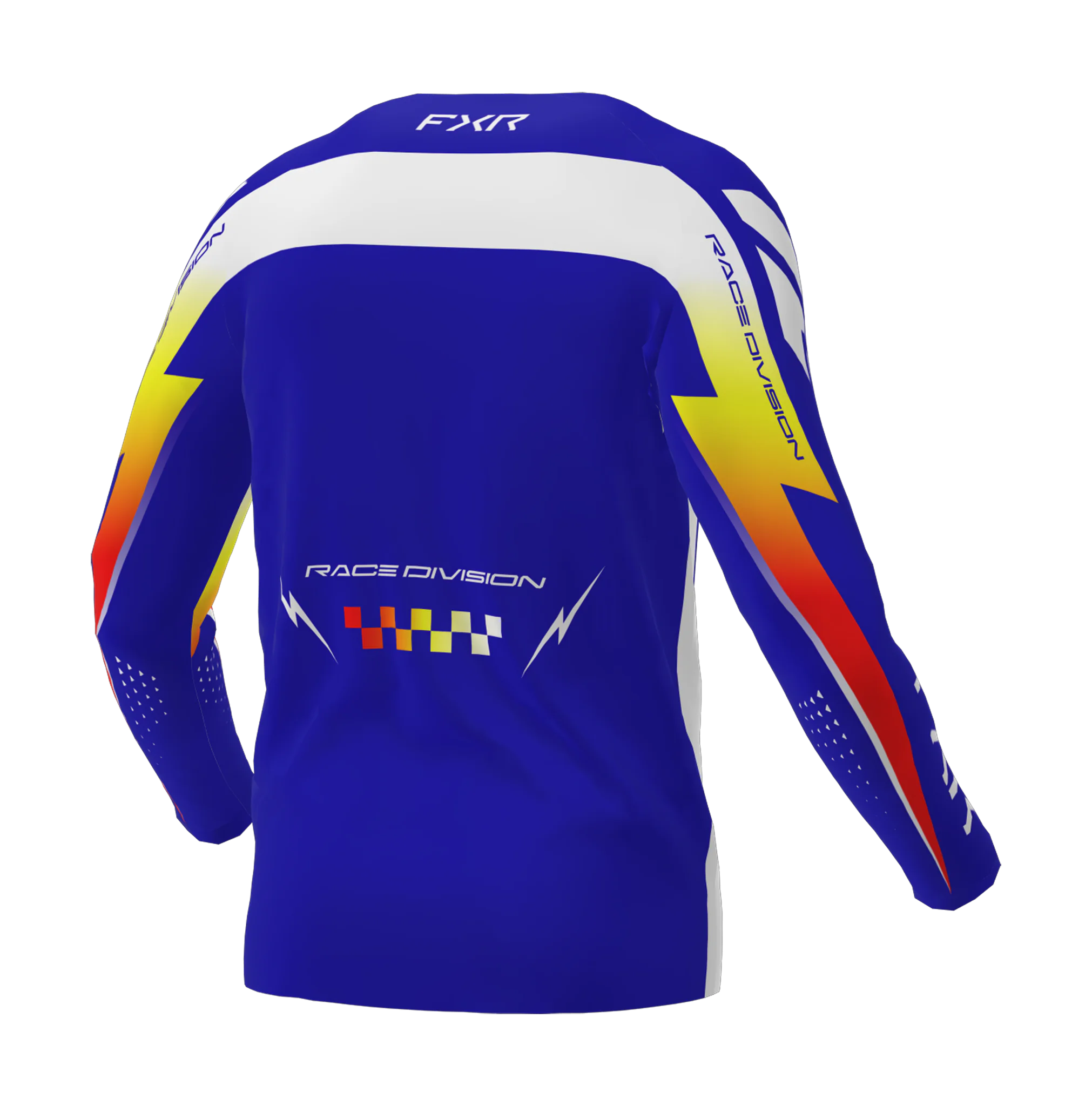 FXR Cross Shirt 2026 Clutch Pro - Royal / Geel / Rood