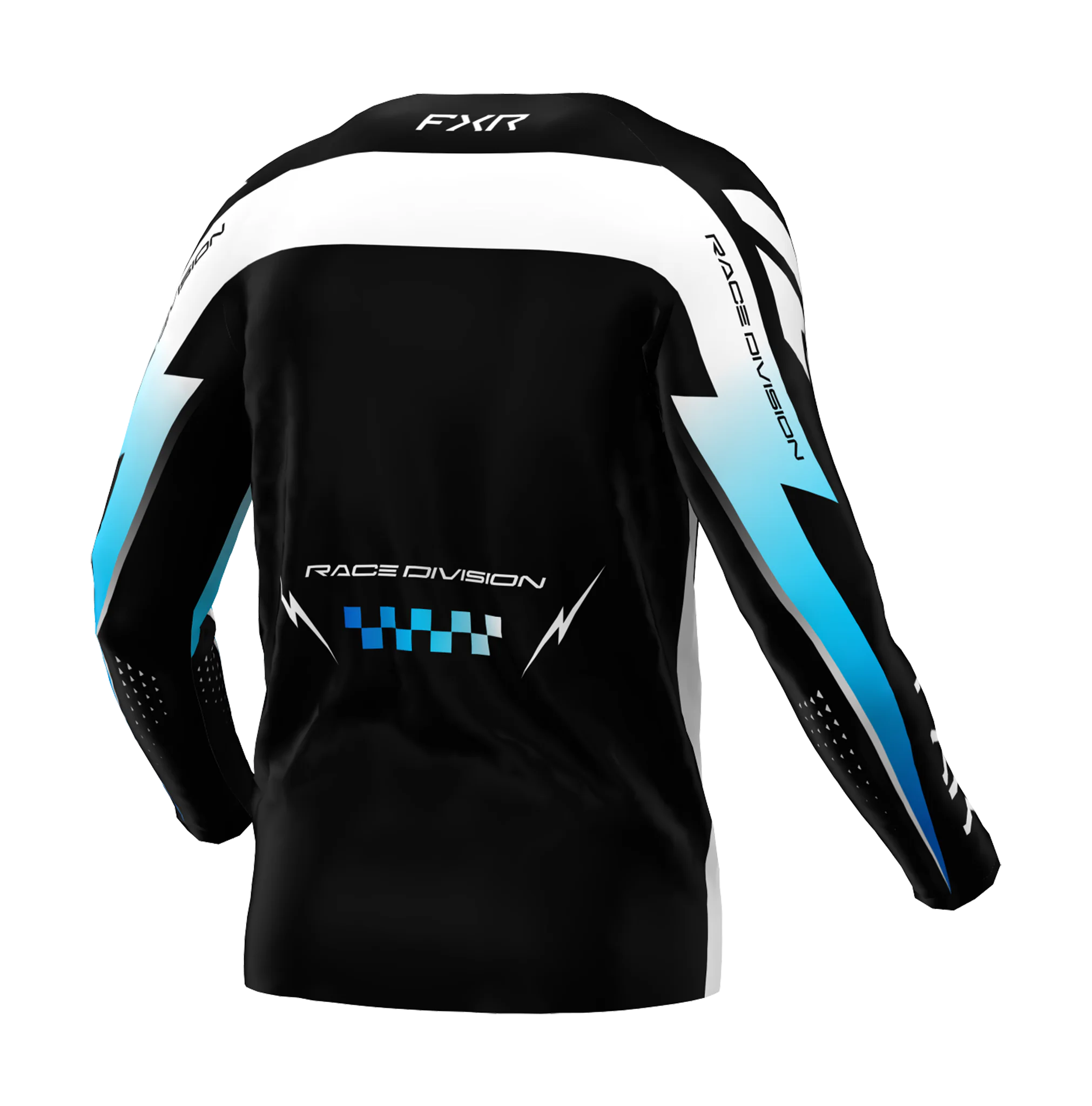FXR Cross Shirt 2026 Clutch Pro - Zwart / Blauw / Wit