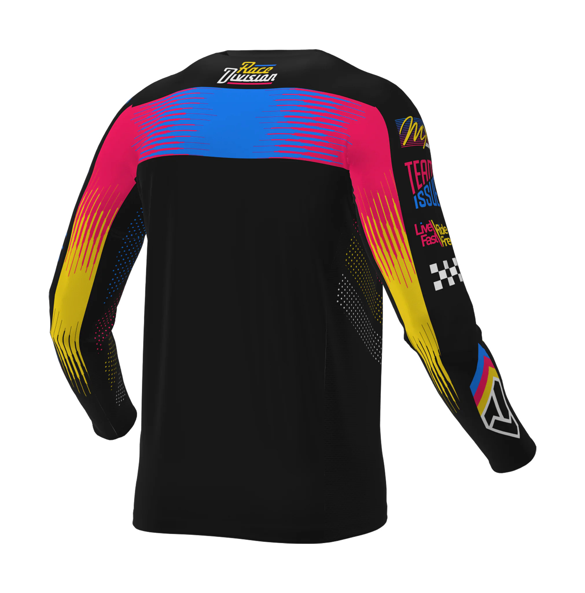 FXR Cross Shirt 2026 Podium Gladiator - Zwart / Blauw / Razz