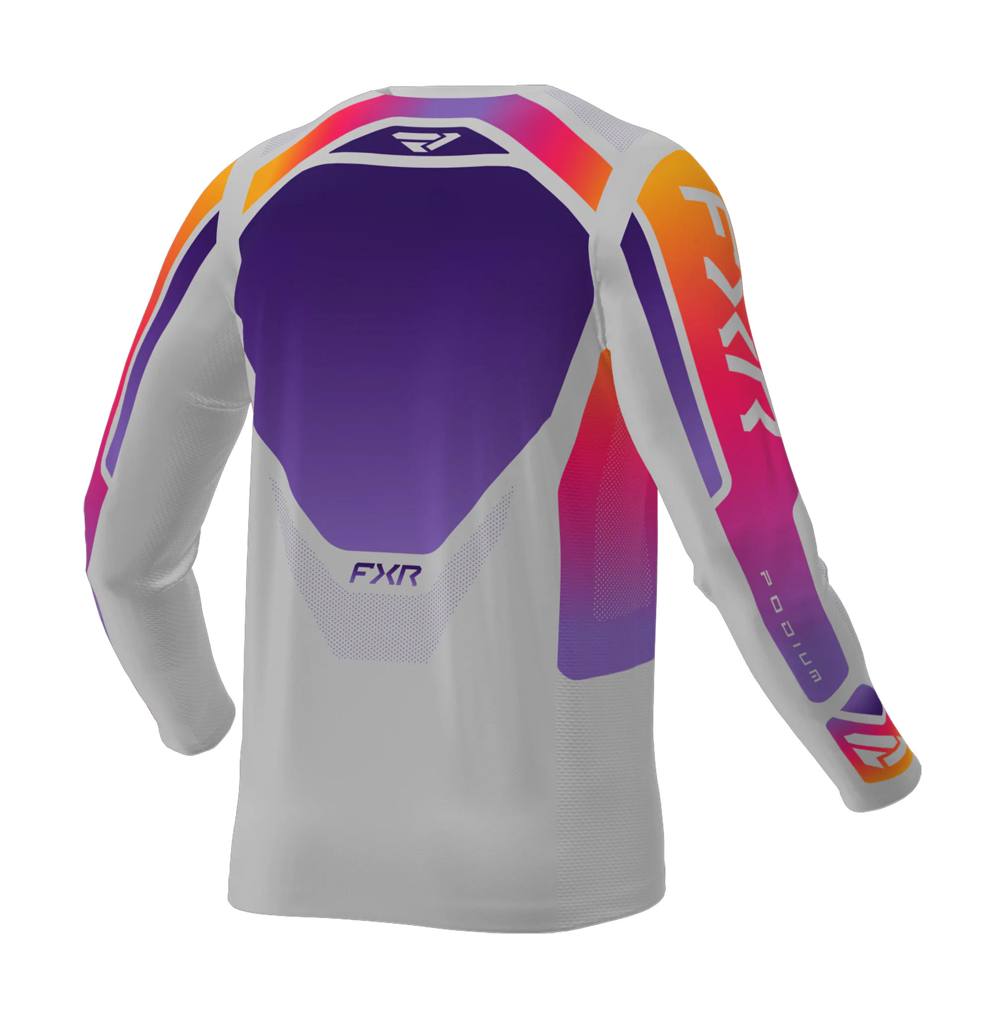 FXR Cross Shirt 2026 Podium Relay - Grijs / Paars / Tangerine