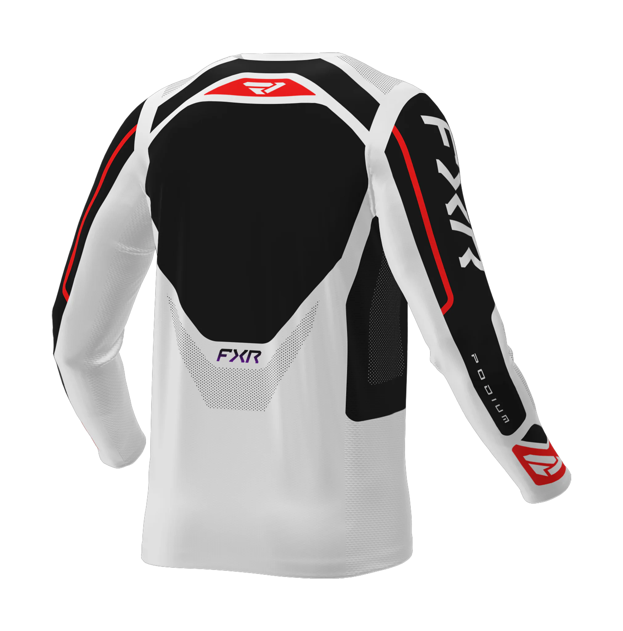 FXR Cross Shirt 2026 Podium Relay - Wit / Zwart / Rood