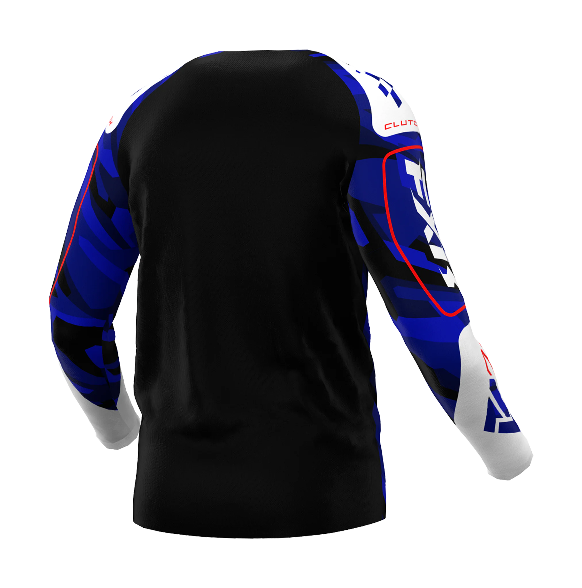 FXR Cross Shirt Clutch - Blauw Camo / Rood