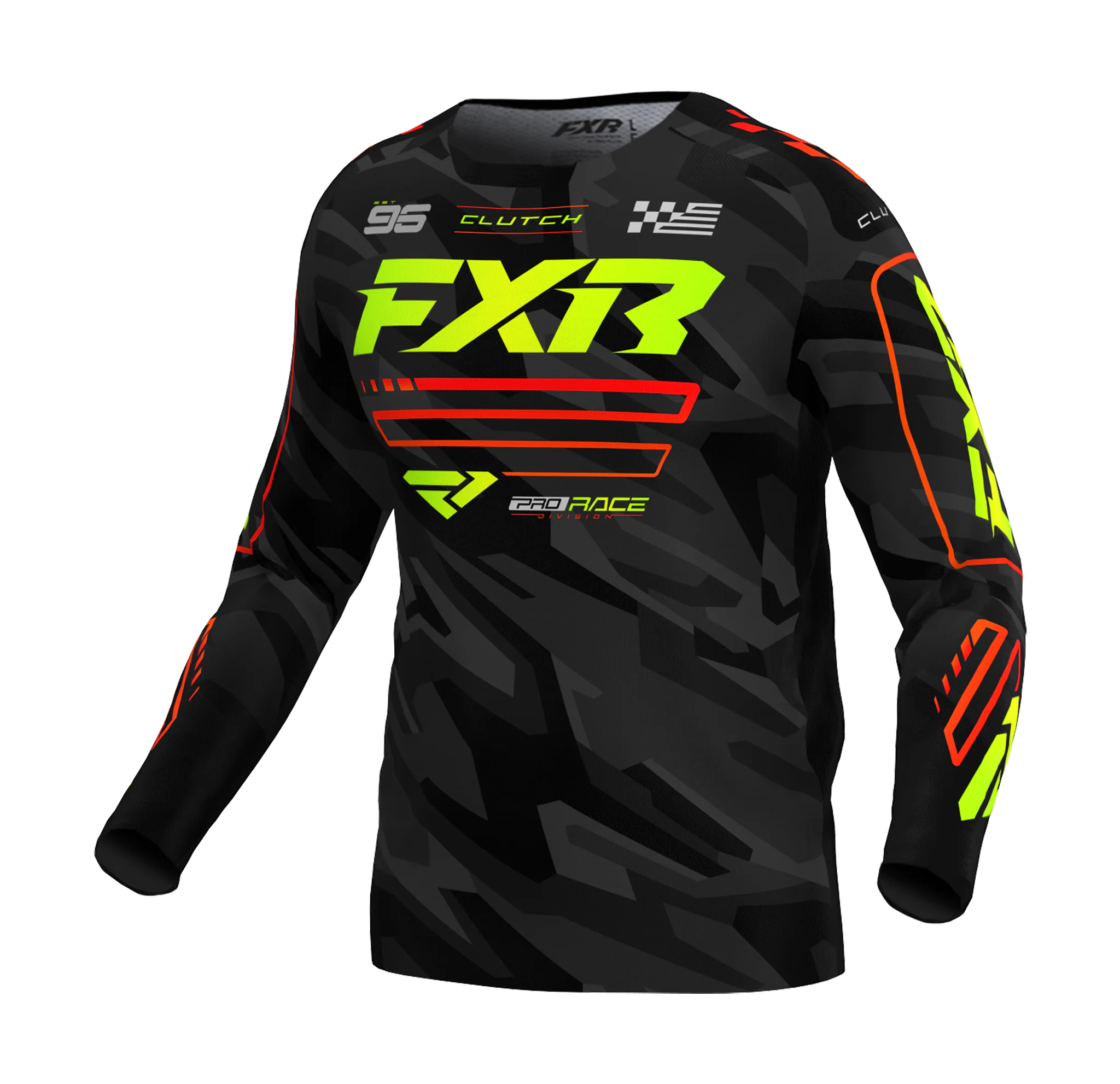 FXR Cross Shirt Clutch - Nuke / HiVis / Camo