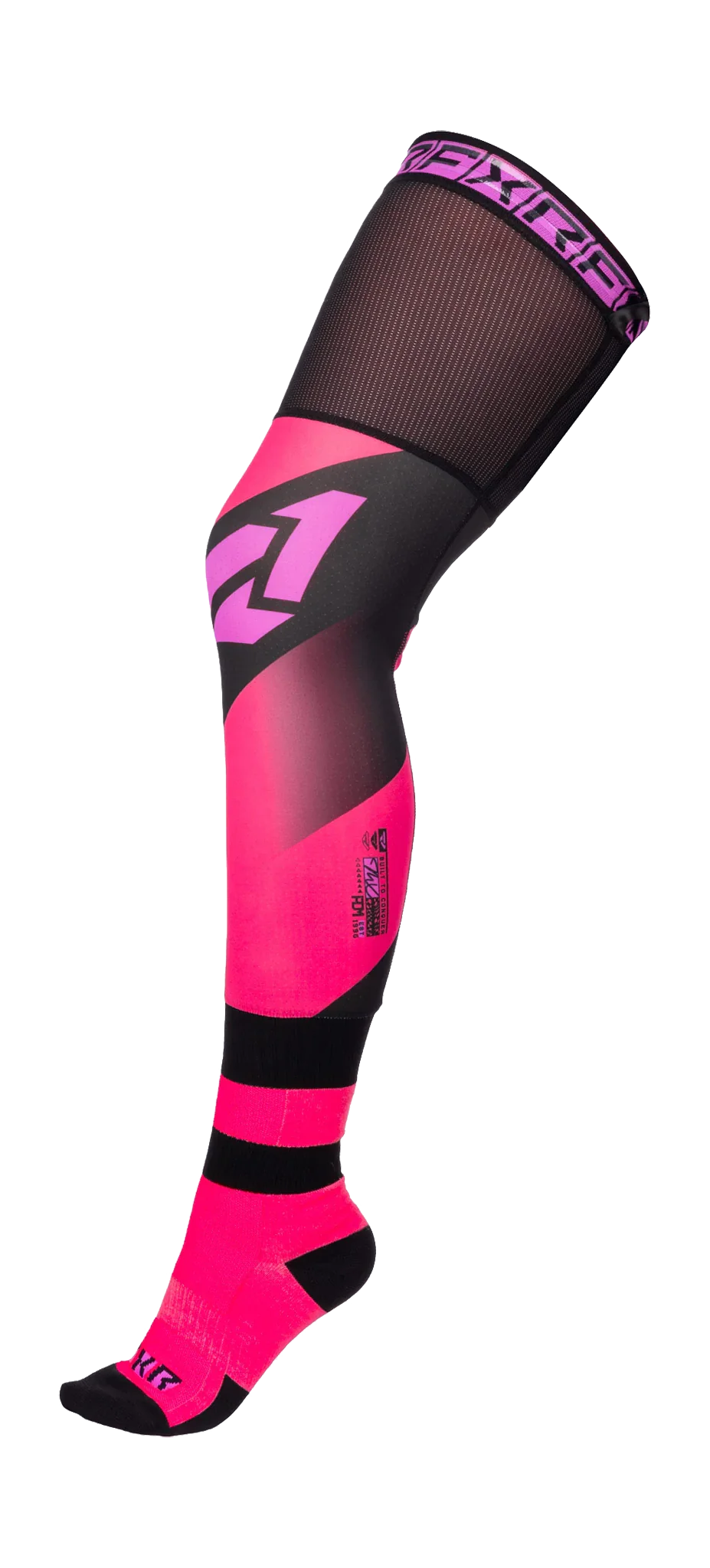 FXR Cross Sokken Lang Kniebrace - Razz / Roze