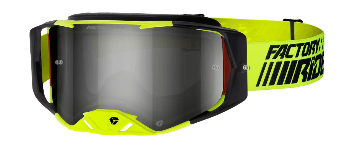 FXR Crossbril Factory Ride - Trigger - Smoke / Zilver Lens