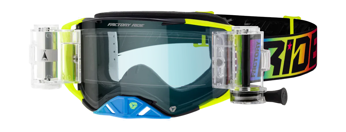 FXR Crossbril Roll-Off Factory Ride - Spectrum - Clear Lens