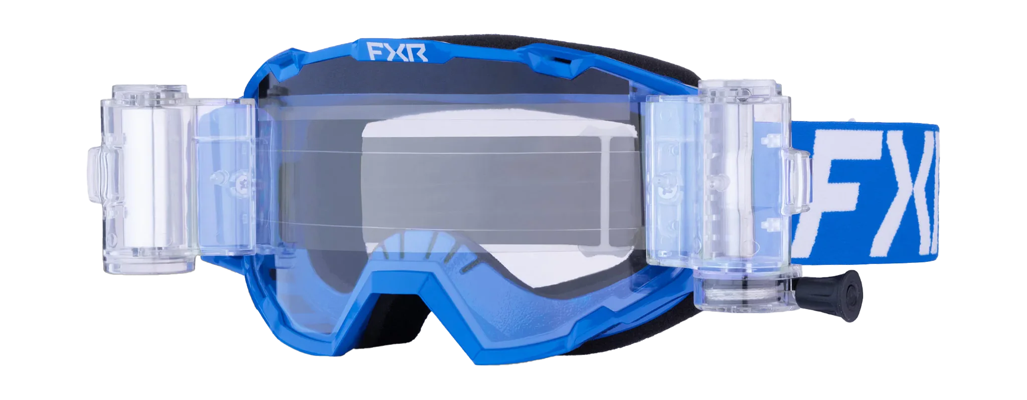 FXR Crossbril Roll-Off Maverick Prime - Blauw - Clear Lens