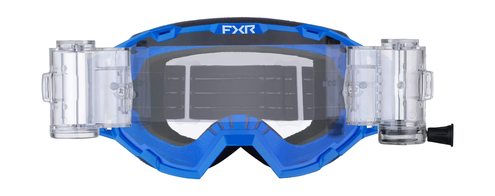 FXR Crossbril Roll-Off Maverick Prime - Blauw - Clear Lens