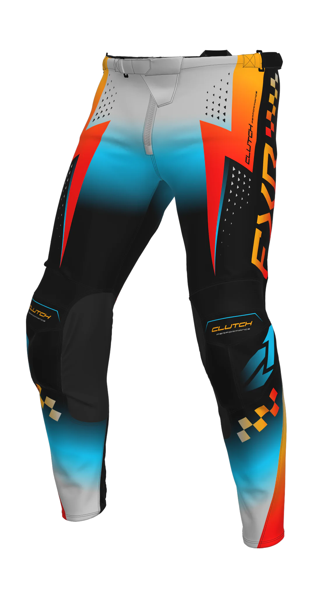 FXR Crossbroek 2026 Clutch Pro - Grijs / Sky / Oranje