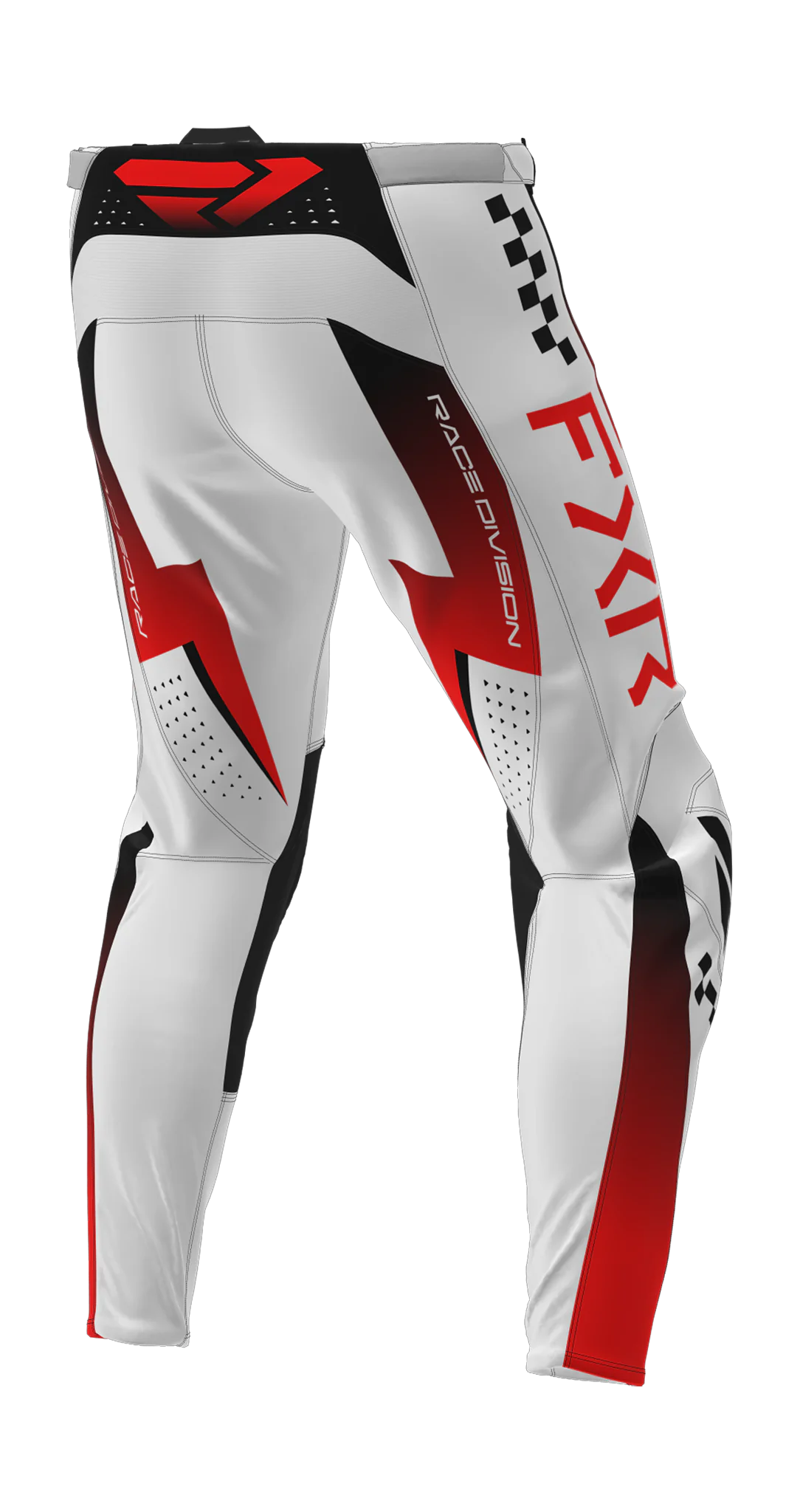 FXR Crossbroek 2026 Clutch Pro - Wit / Rood / Zwart