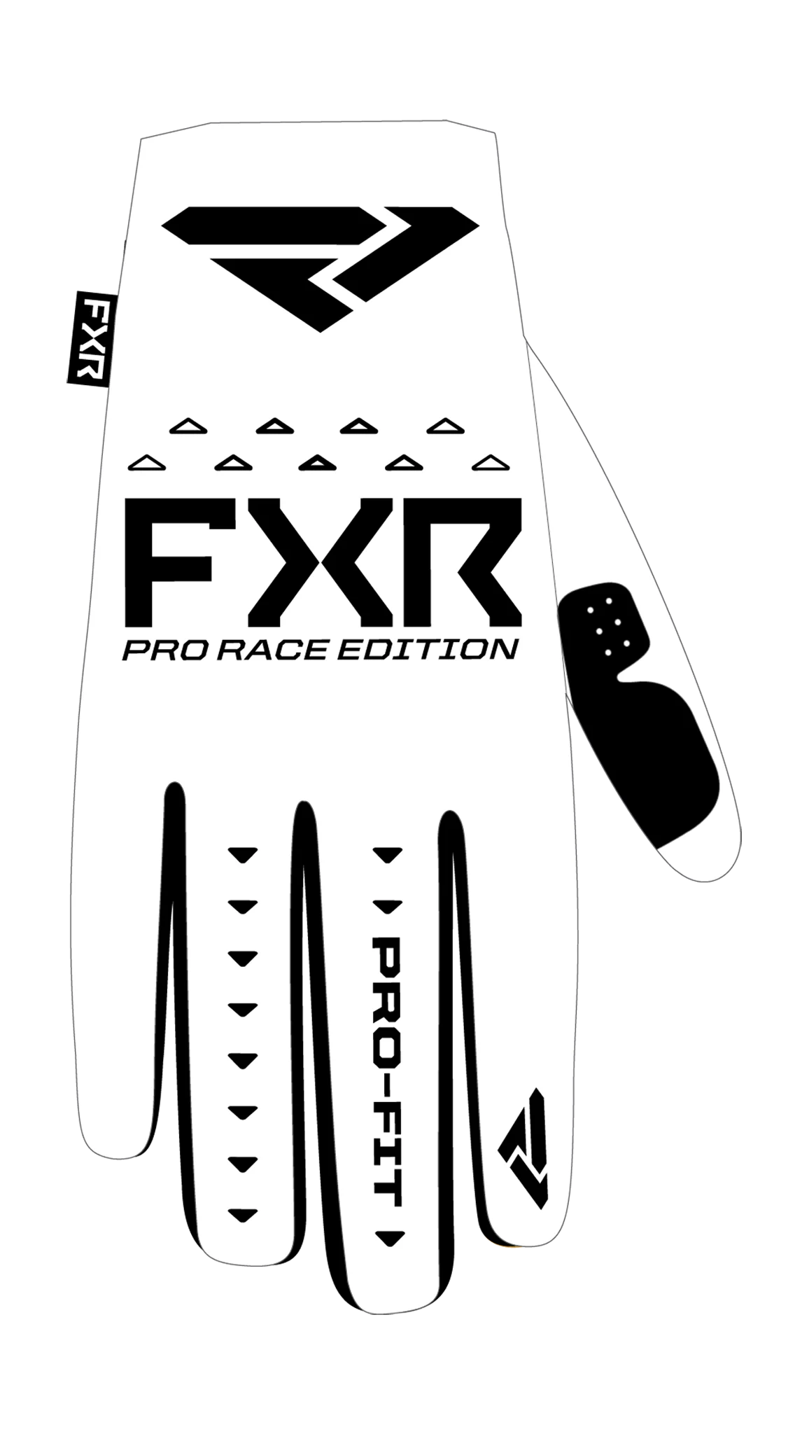 FXR Crosshandschoenen Pro-Fit Air - Wit / Zwart