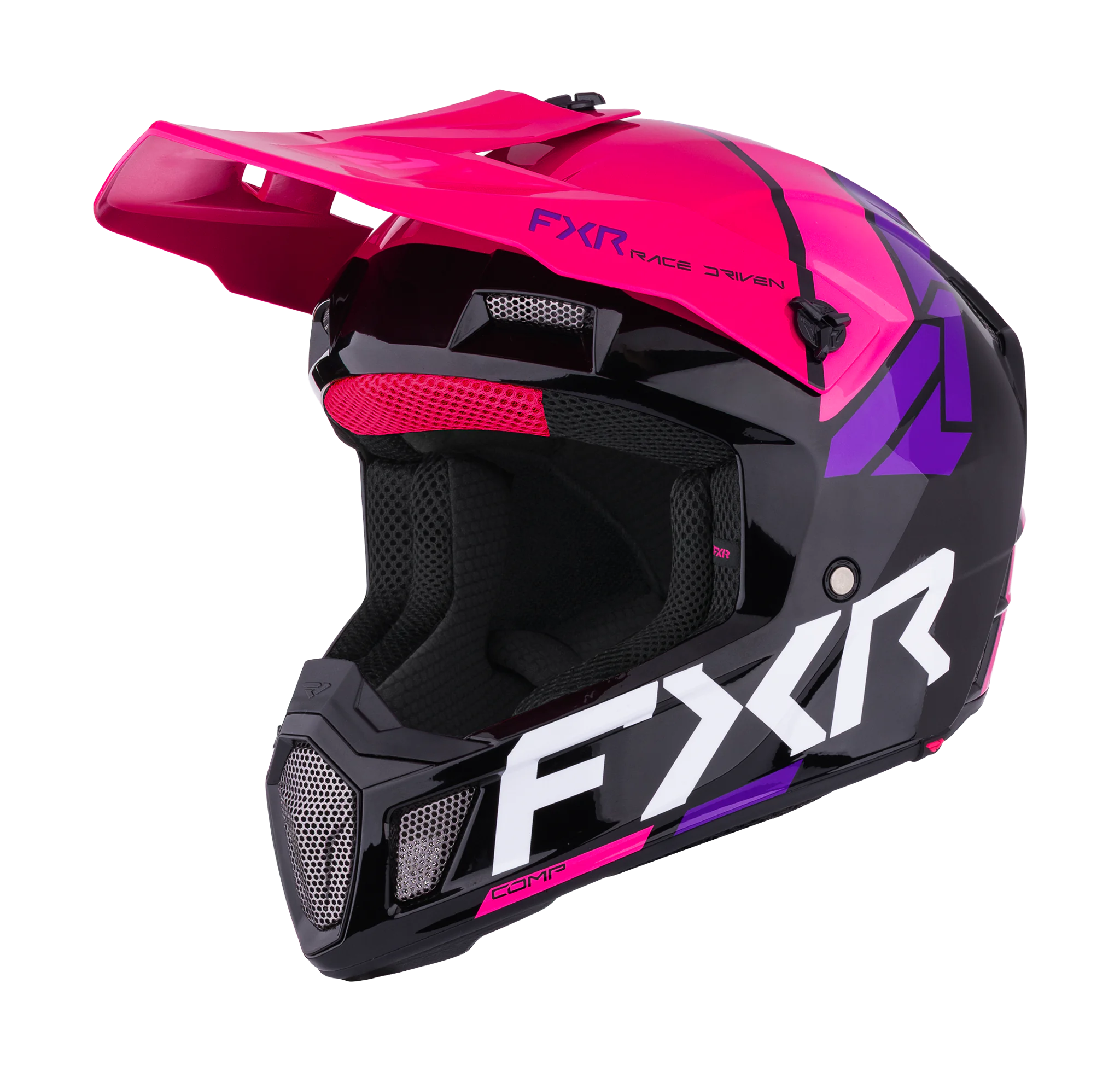 FXR Crosshelm Clutch Comp - Zwart / Razz