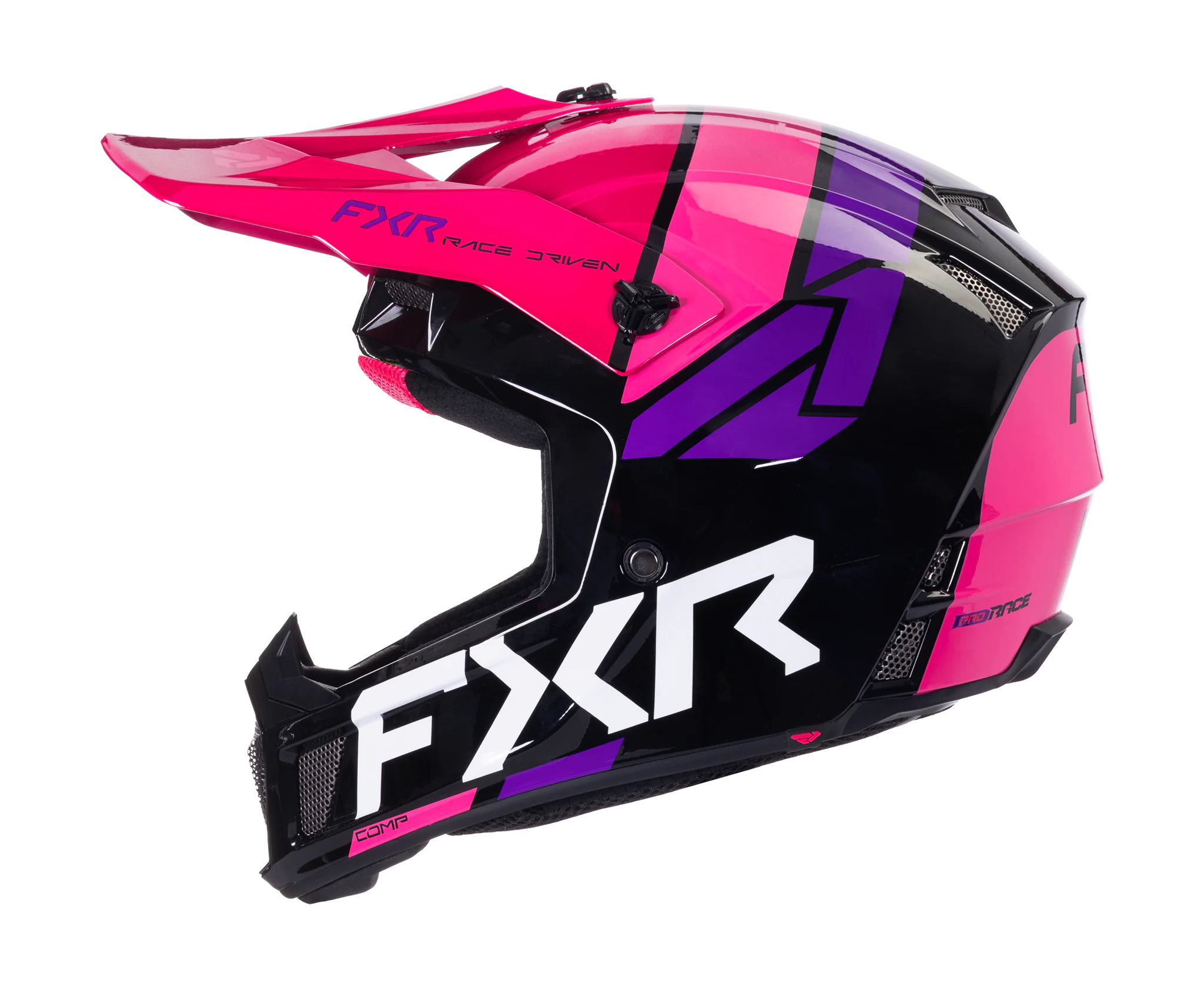 FXR Crosshelm Clutch Comp - Zwart / Razz