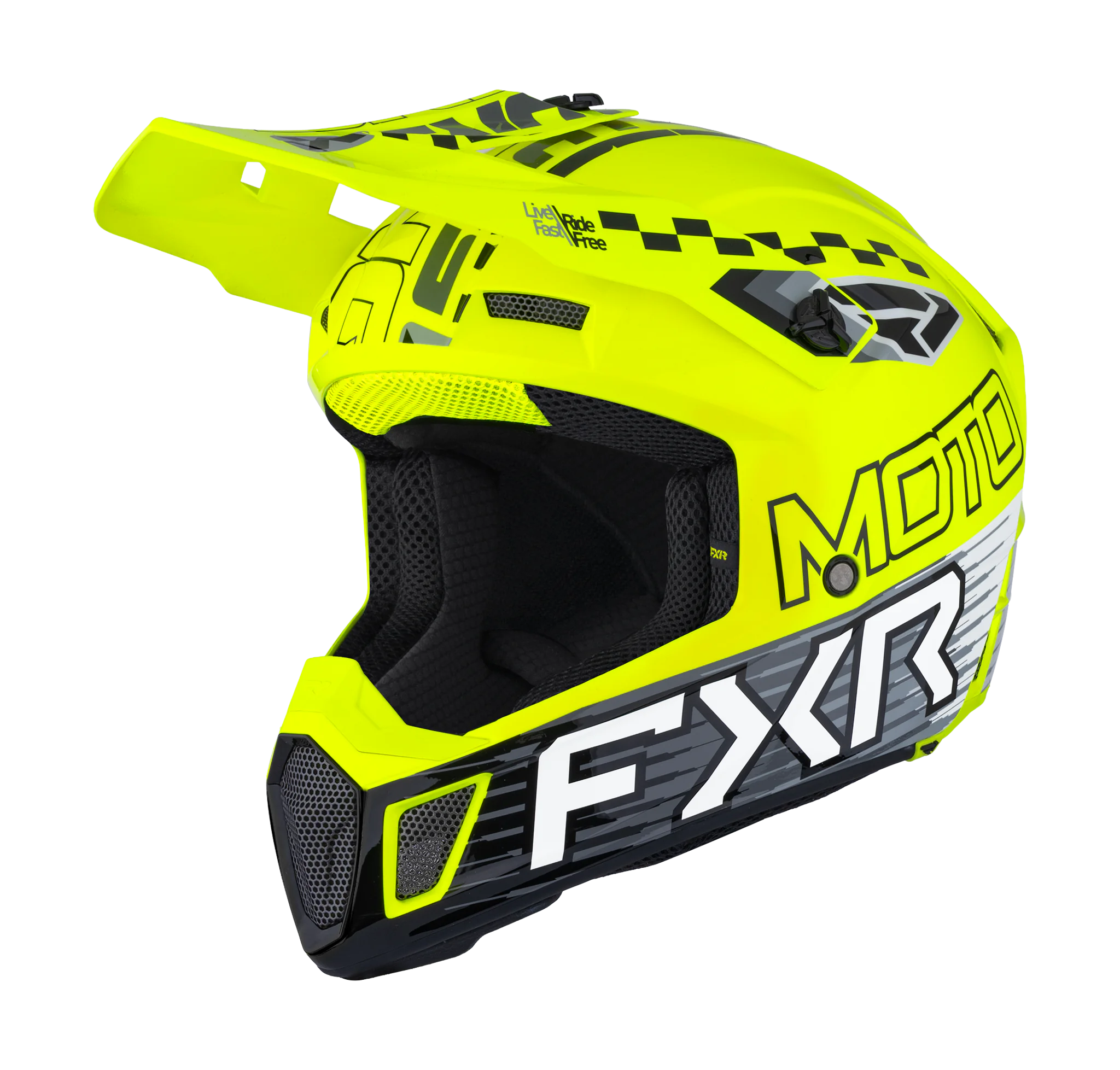 FXR Crosshelm Clutch Race Div - HiVis