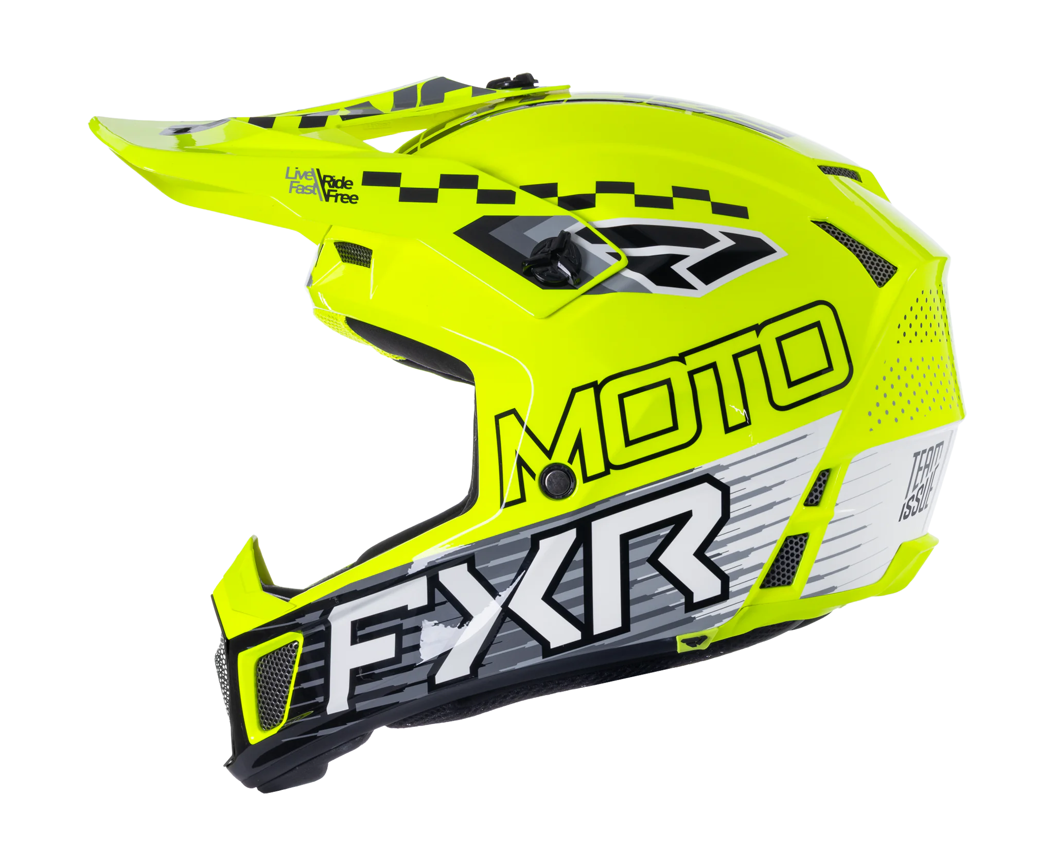 FXR Crosshelm Clutch Race Div - HiVis