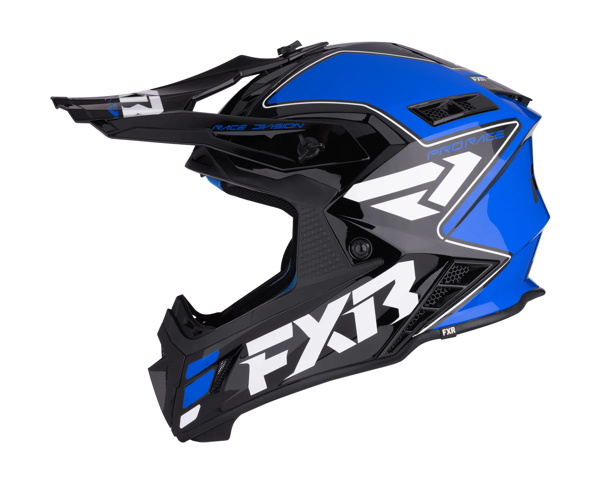 FXR Crosshelm Helium Race Div - Blauw / Wit