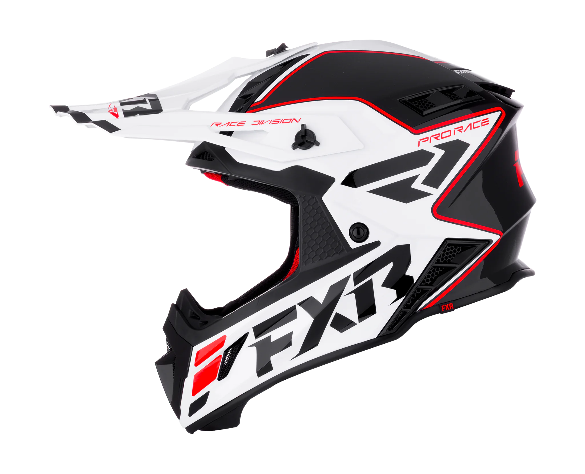 FXR Crosshelm Helium Race Div - Rood / Wit