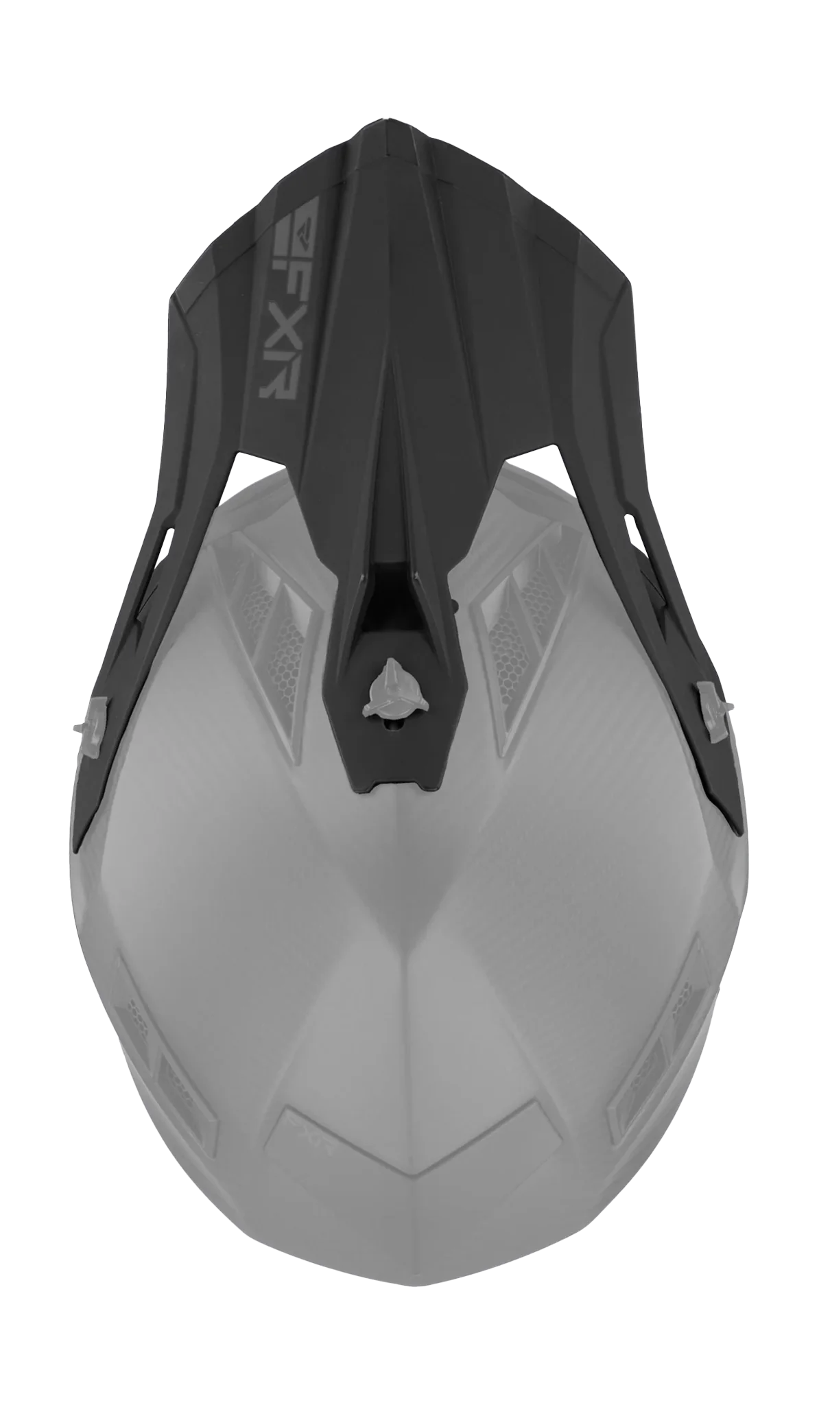 FXR Helmklep Helium Carbon - Zwart