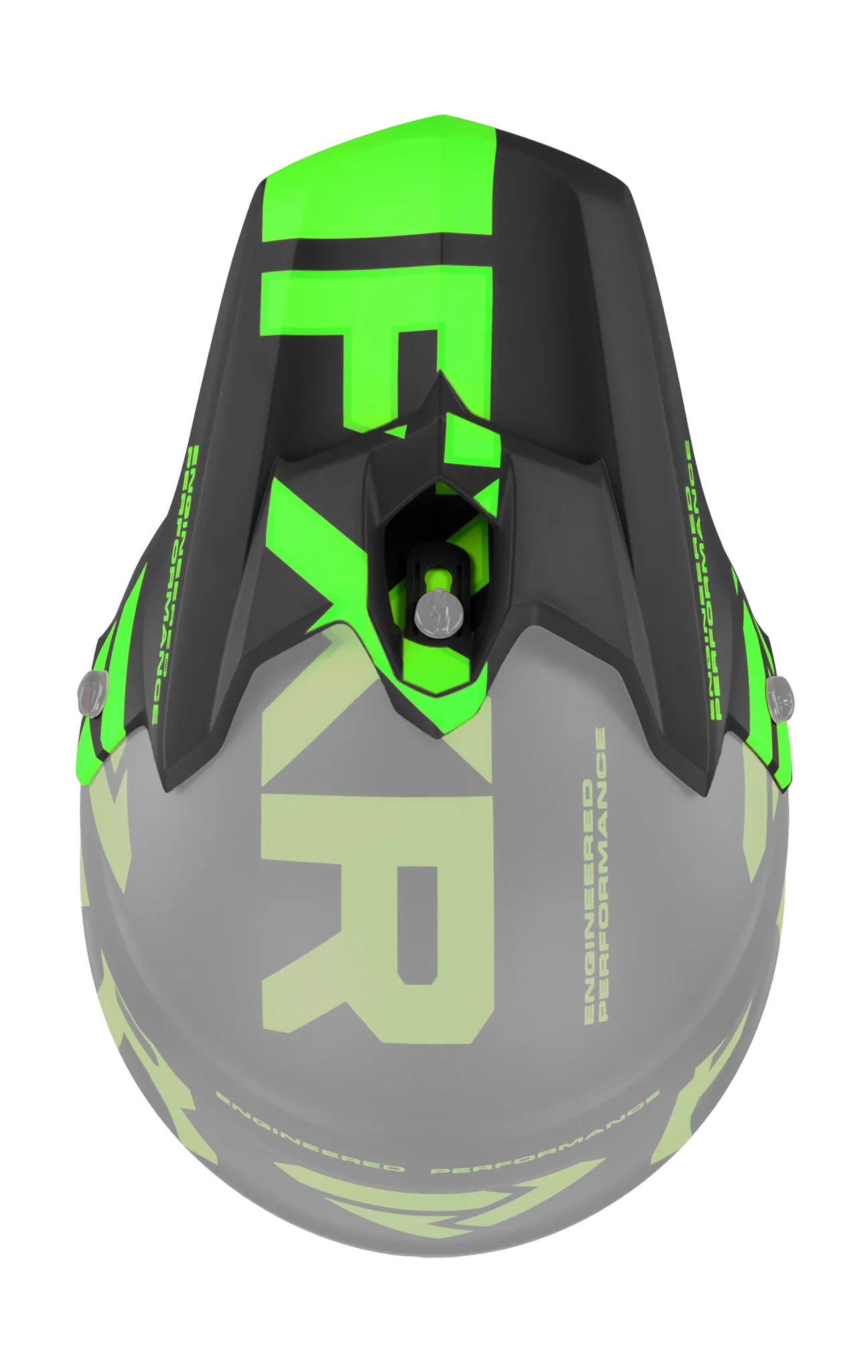 FXR Helmklep Torque Team - Zwart / Lime