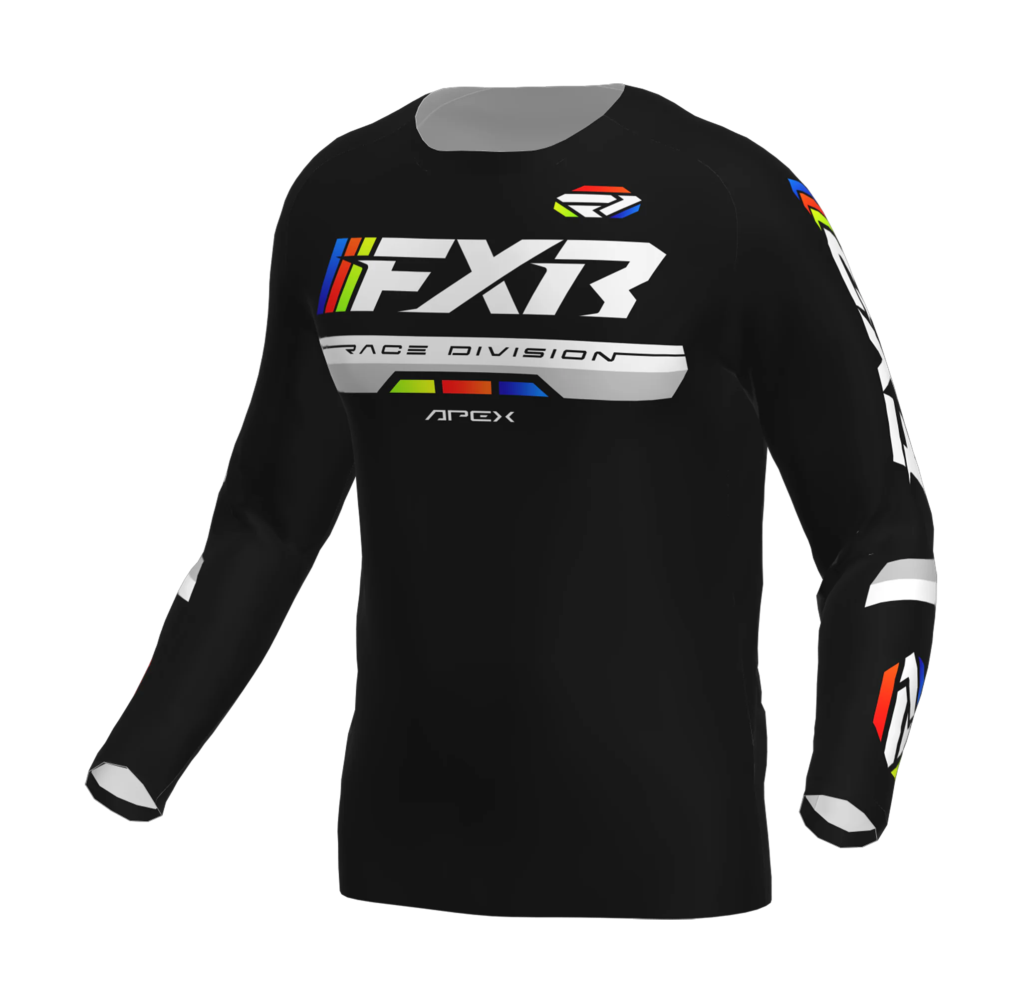 FXR Kinder Cross Shirt 2026 Apex - Zwart