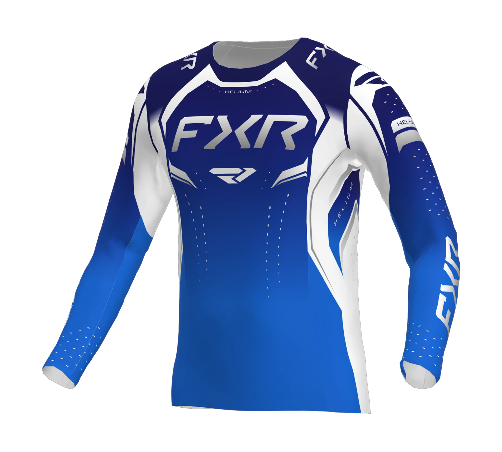 FXR Kinder Cross Shirt 2026 Helium - Cobalt