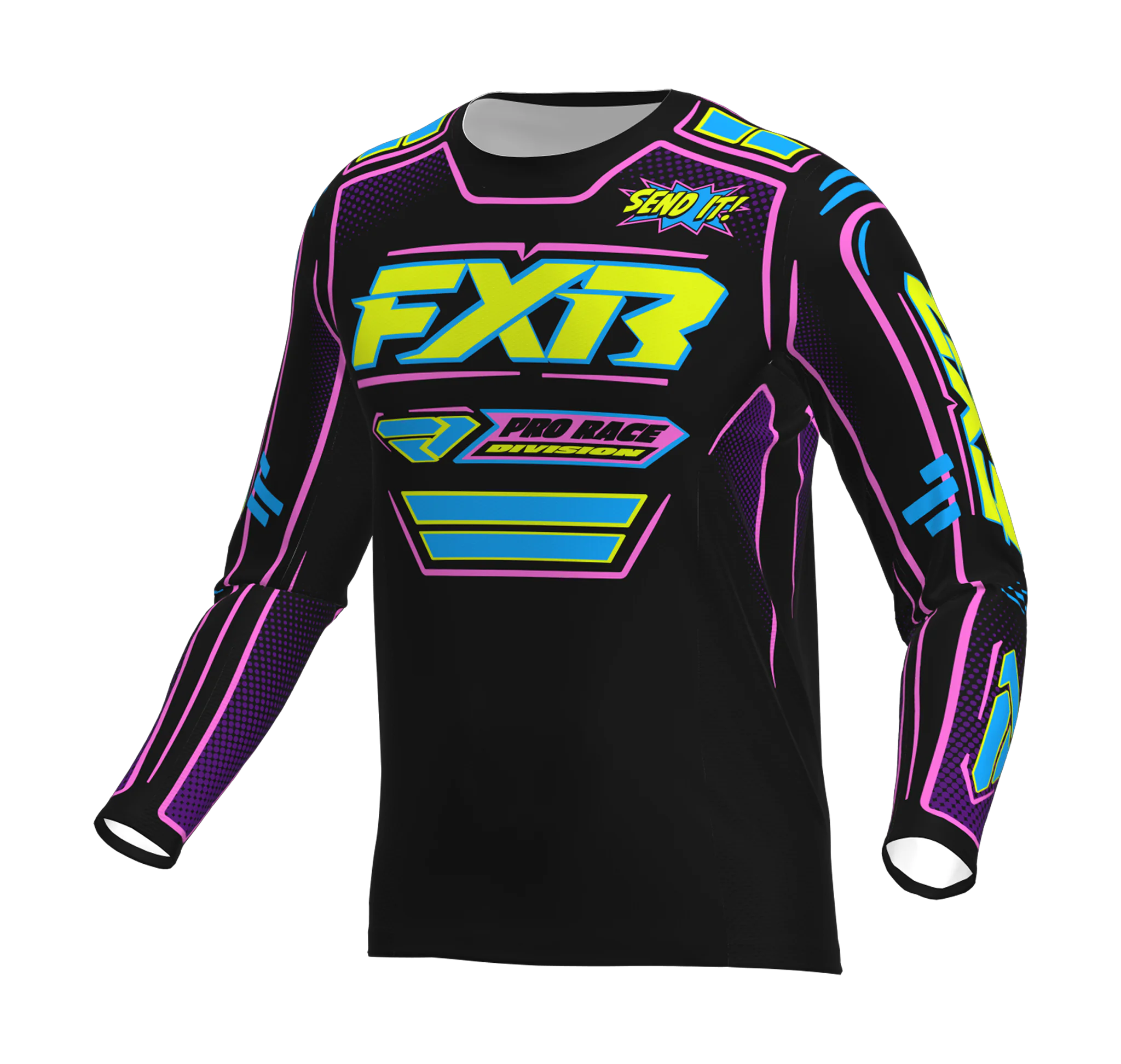 FXR Kinder Cross Shirt 2026 Podium - Sketchy