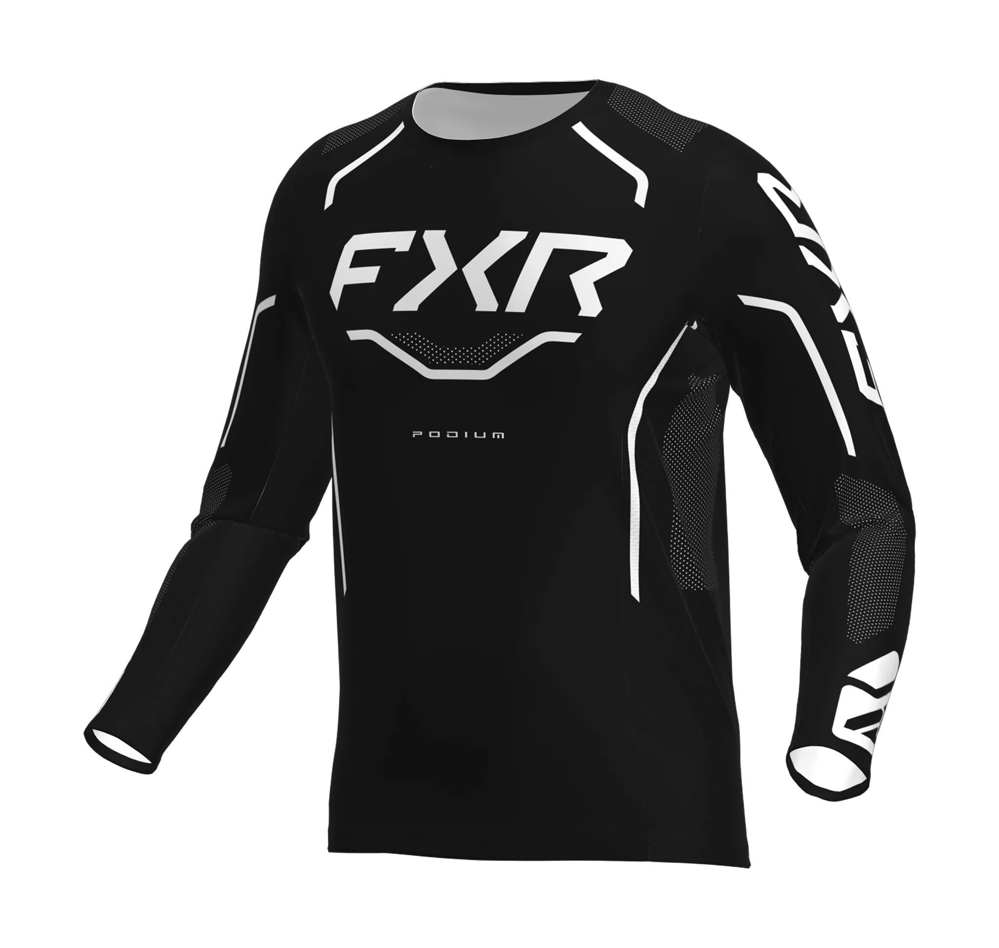 FXR Kinder Crosskleding 2026 Podium - Zwart / Wit