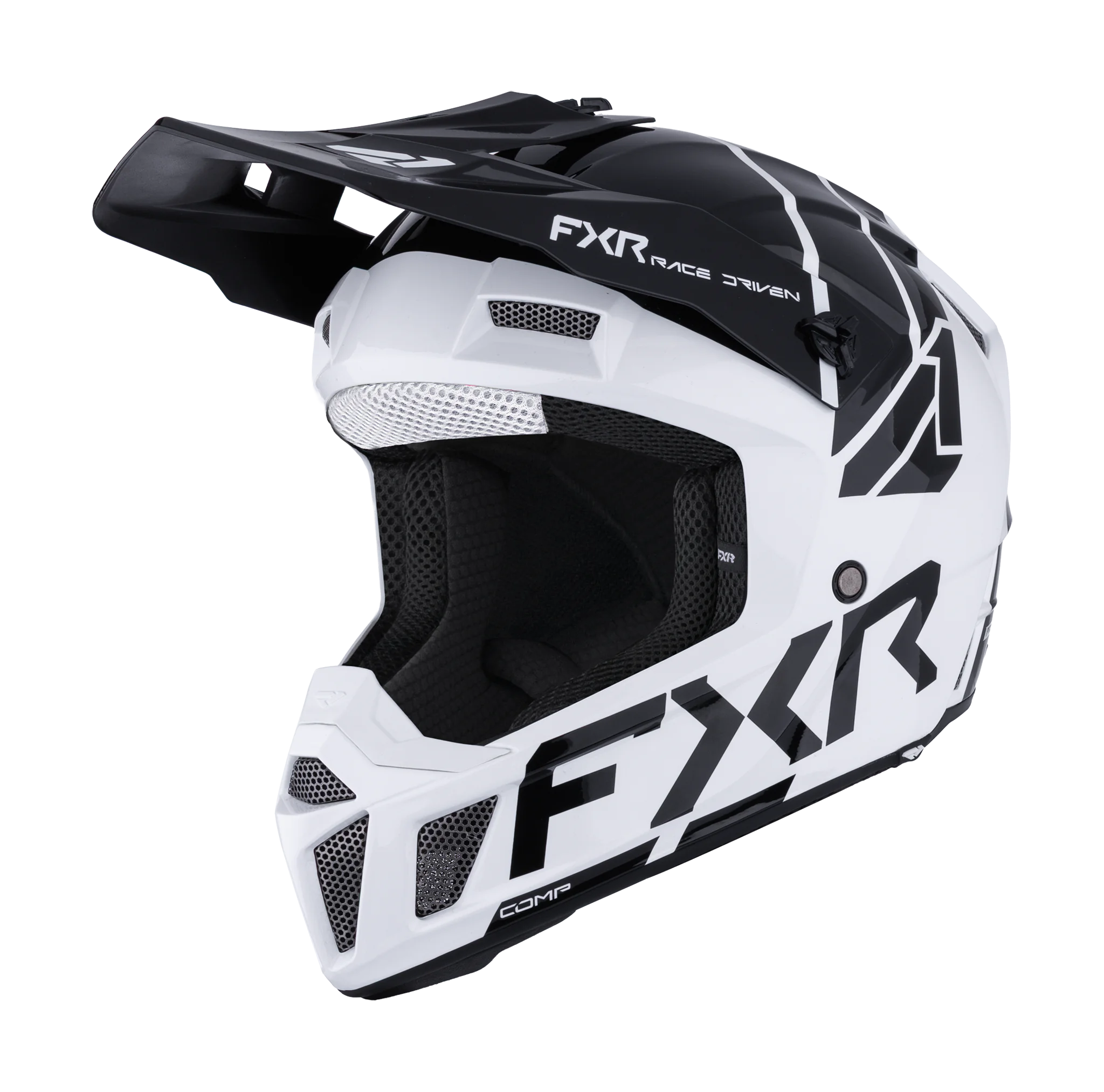 FXR Kinder Crosshelm Clutch - Wit / Zwart