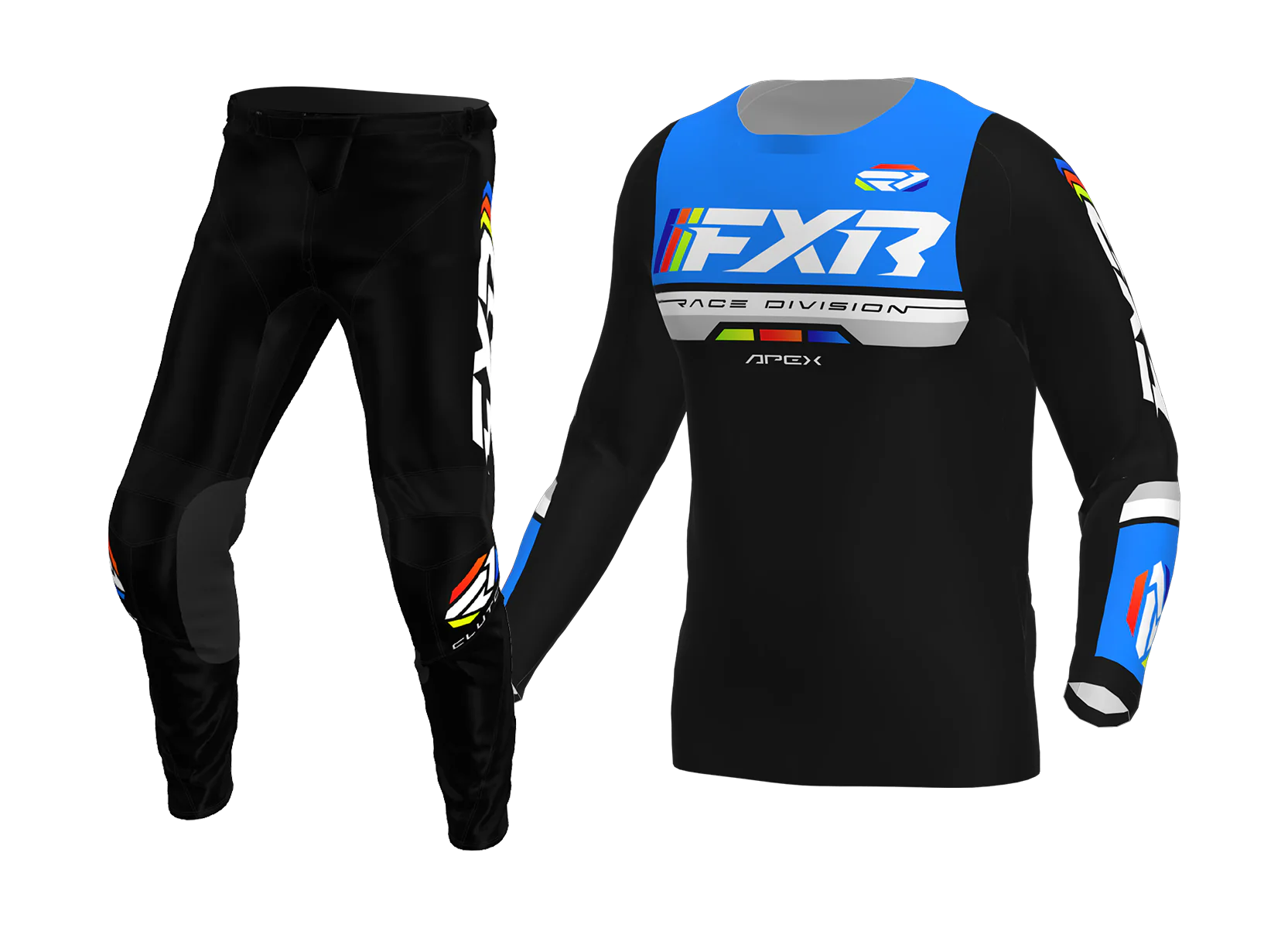 FXR Kinder Crosskleding 2026 Apex - Blauw
