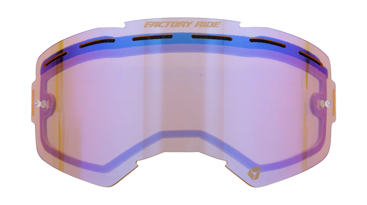 FXR Lens Factory Ride - Dual Vented Persimmon / Blauw