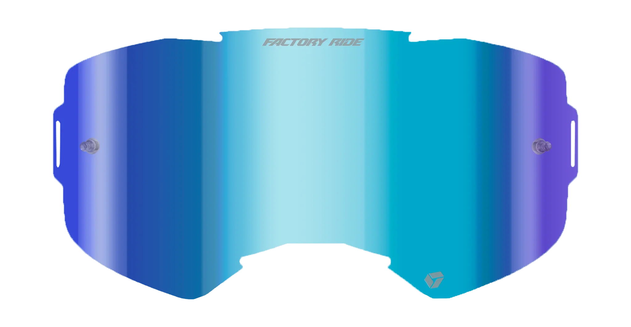 FXR Lens Factory Ride - Standaard Spiegel Blauw
