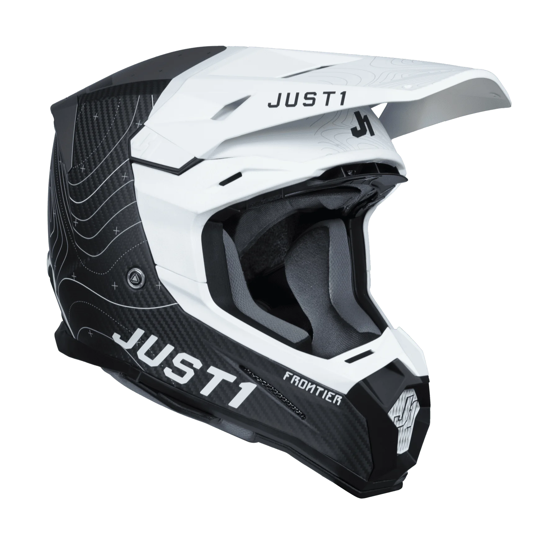 Just1 Crosshelm J22C Frontier - Wit / Zwart / Carbon