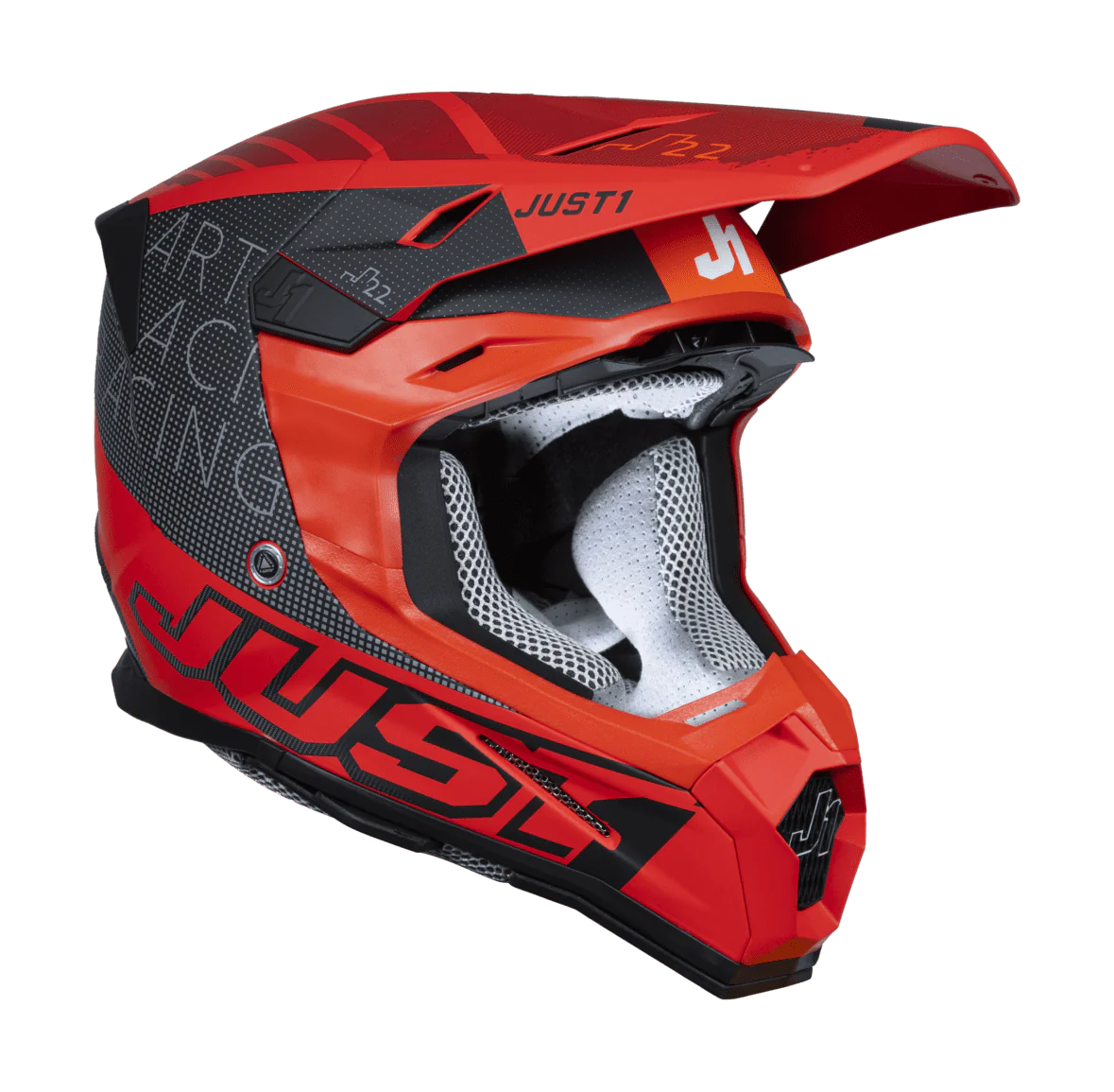 Just1 Crosshelm J22F Dynamo - Rood / Zwart