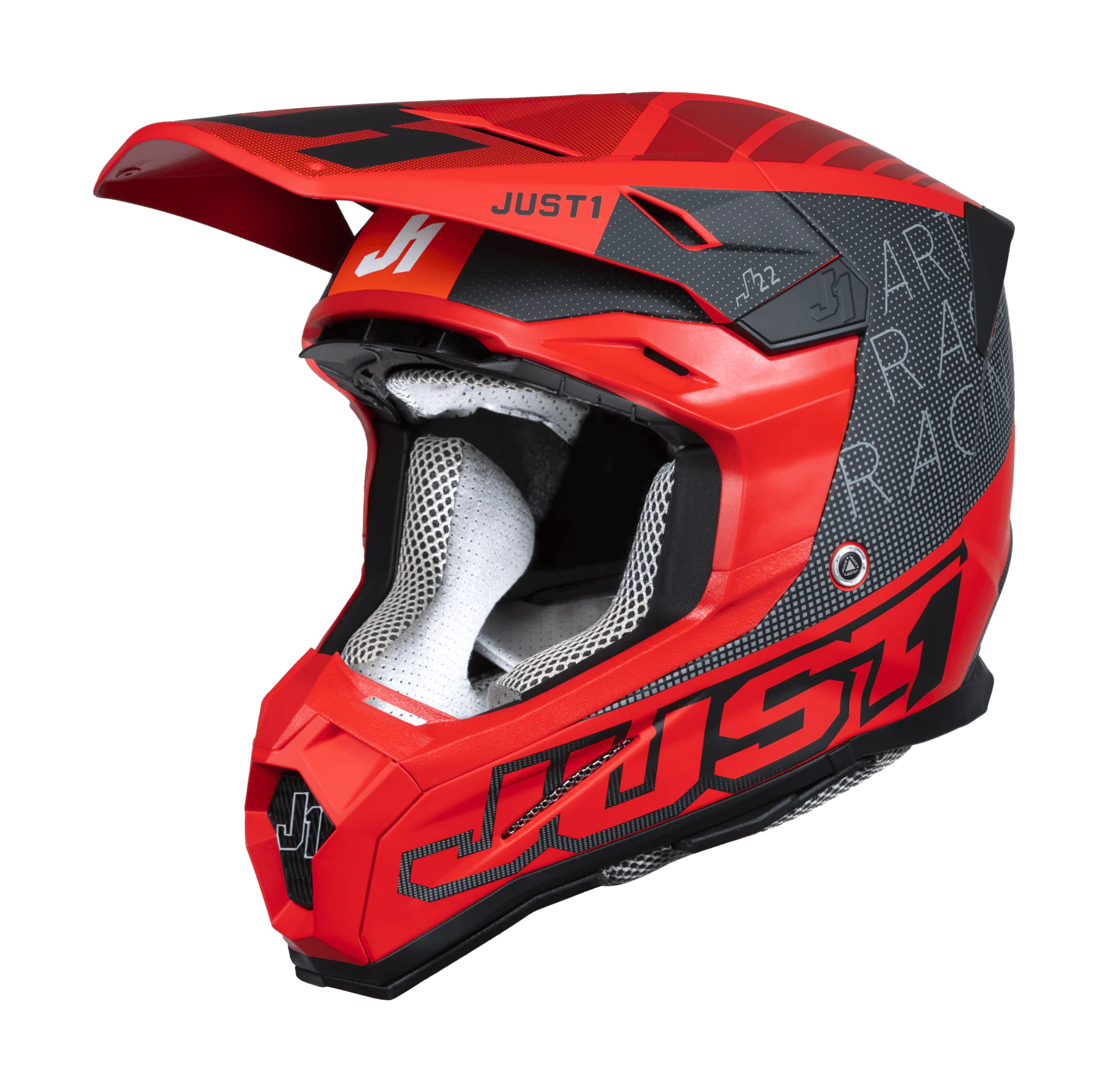 Just1 Crosshelm J22F Dynamo - Rood / Zwart