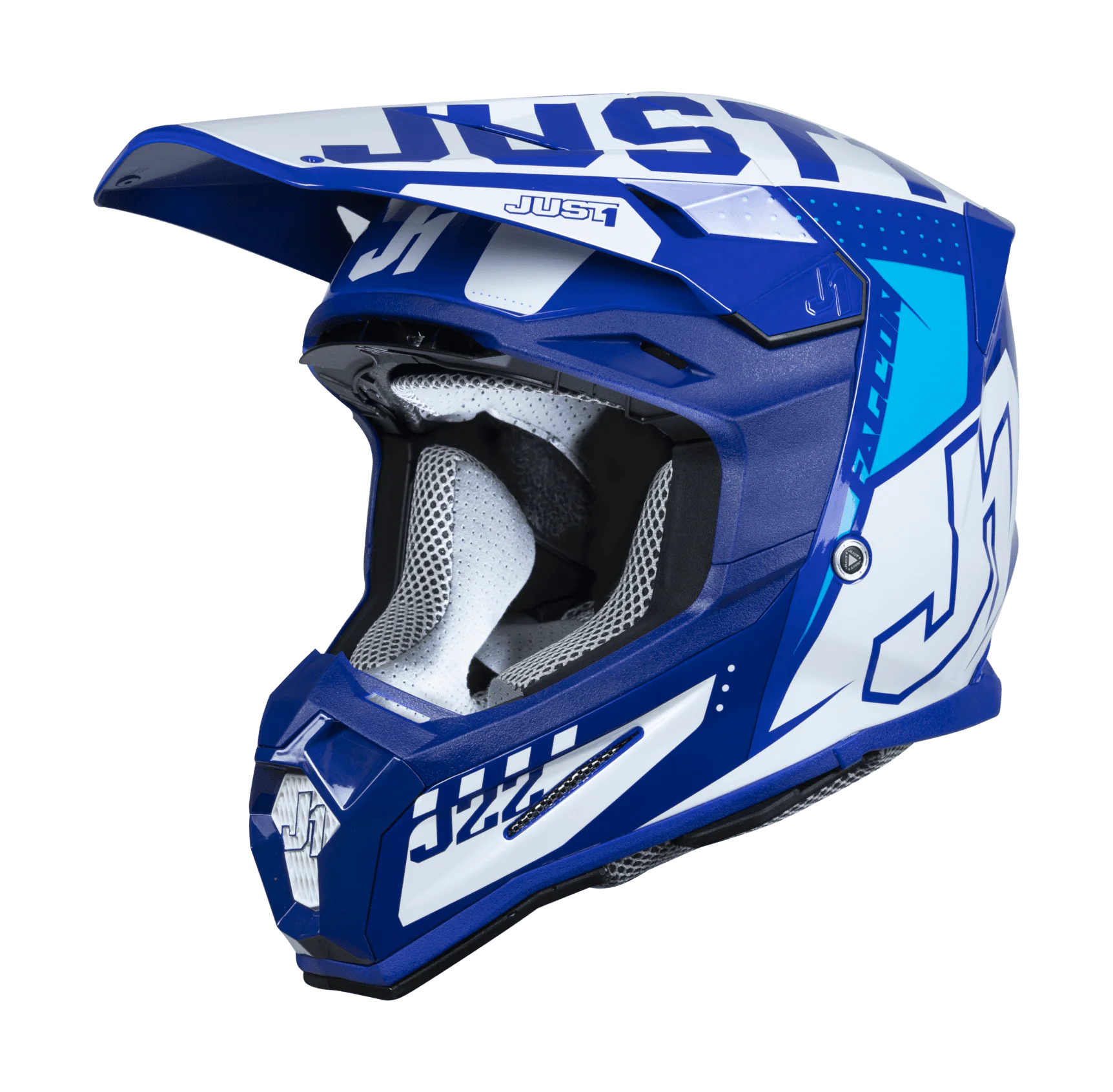 Just1 Crosshelm J22F Falcon - Blauw / Wit