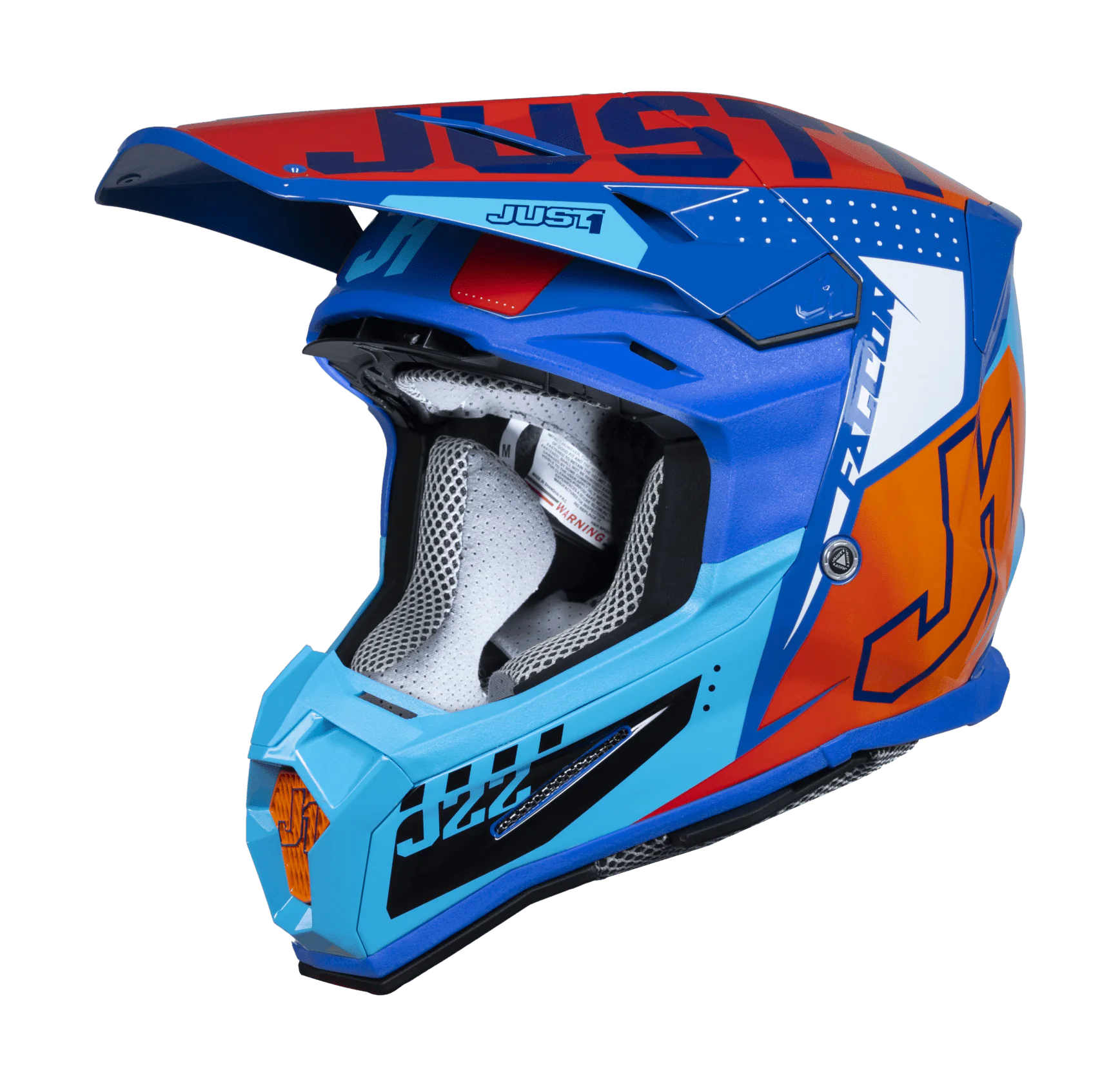 Just1 Crosshelm J22F Falcon - Oranje / Blauw