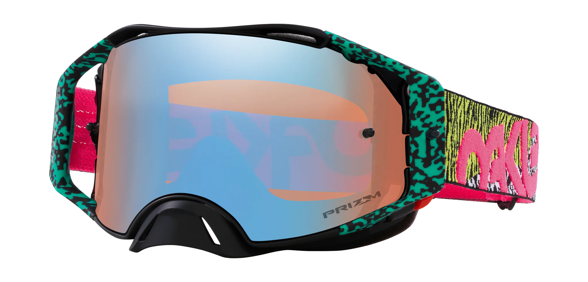 Oakley Crossbril Airbrake MX Bengal Venom - Prizm Sapphire Iridium Lens