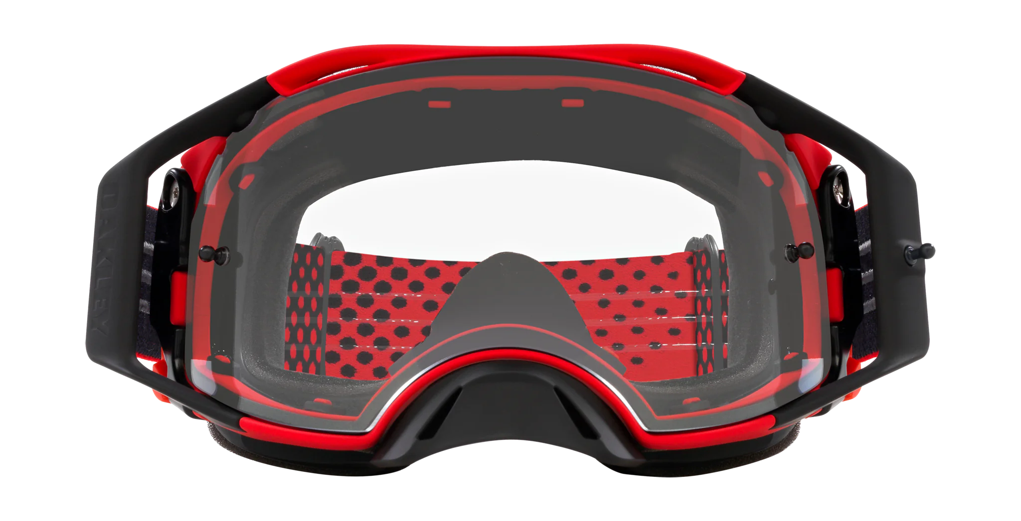 Oakley Crossbril Airbrake MX Moto Red B1B - Clear Lens