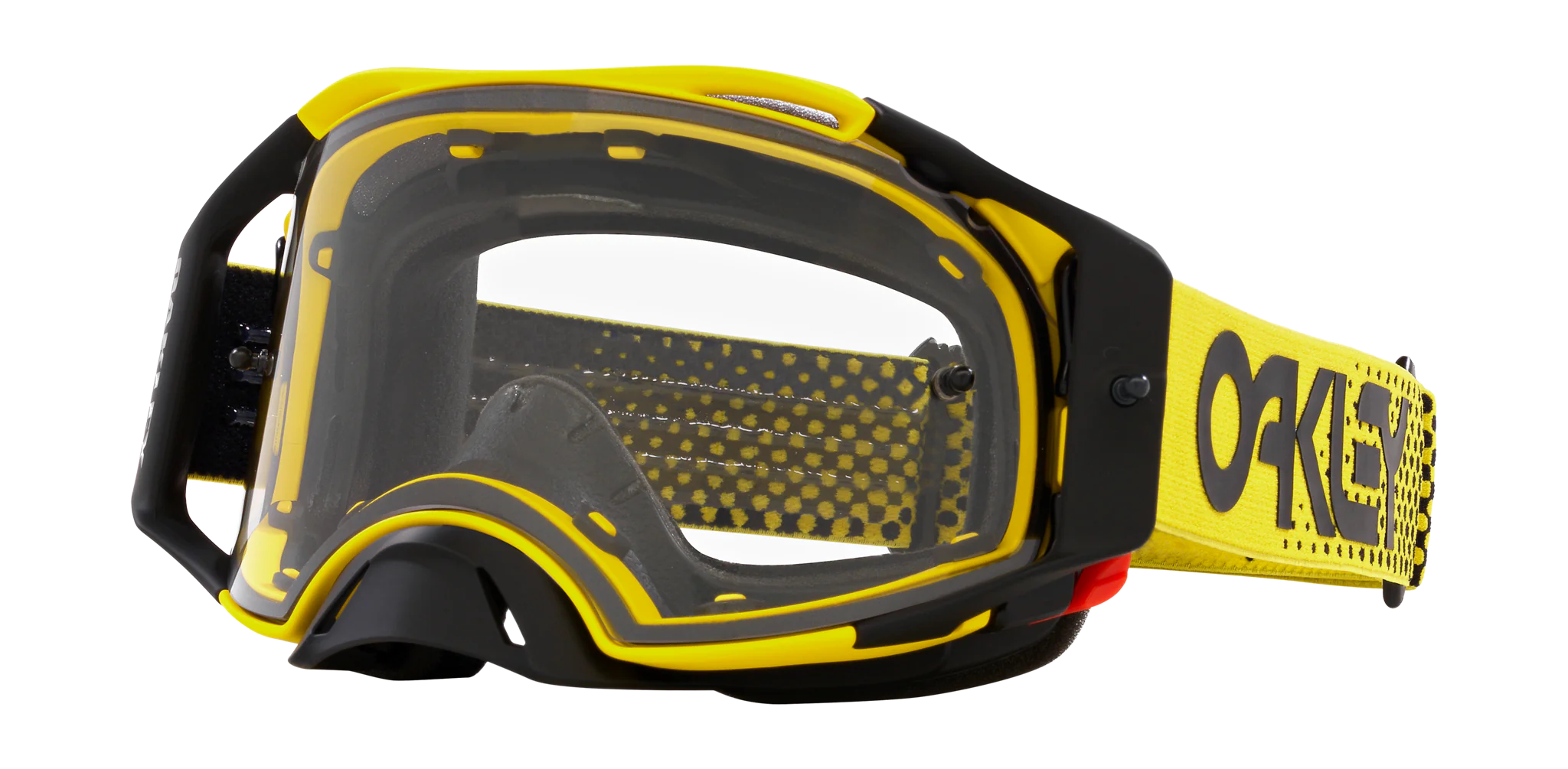 Oakley Crossbril Airbrake MX Moto Yellow B1B - Clear Lens