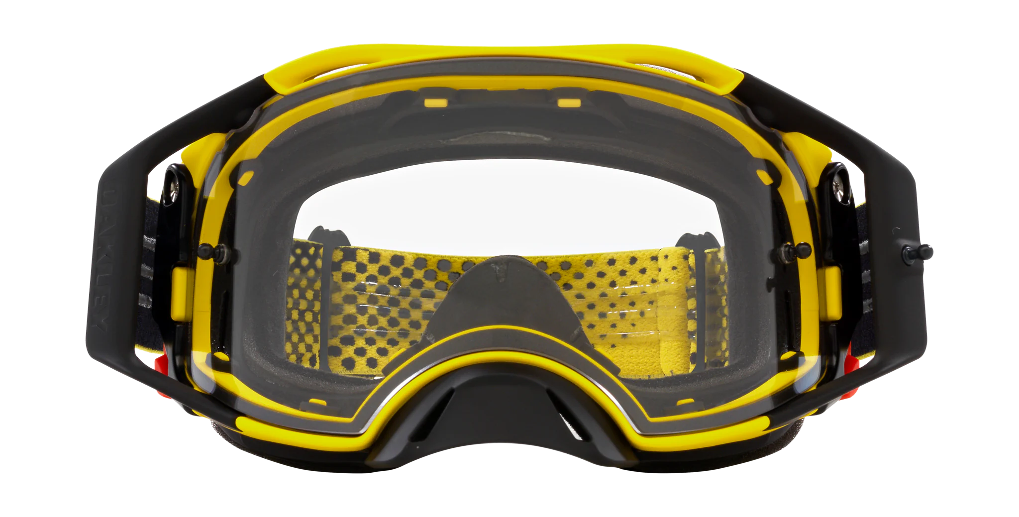 Oakley Crossbril Airbrake MX Moto Yellow B1B - Clear Lens