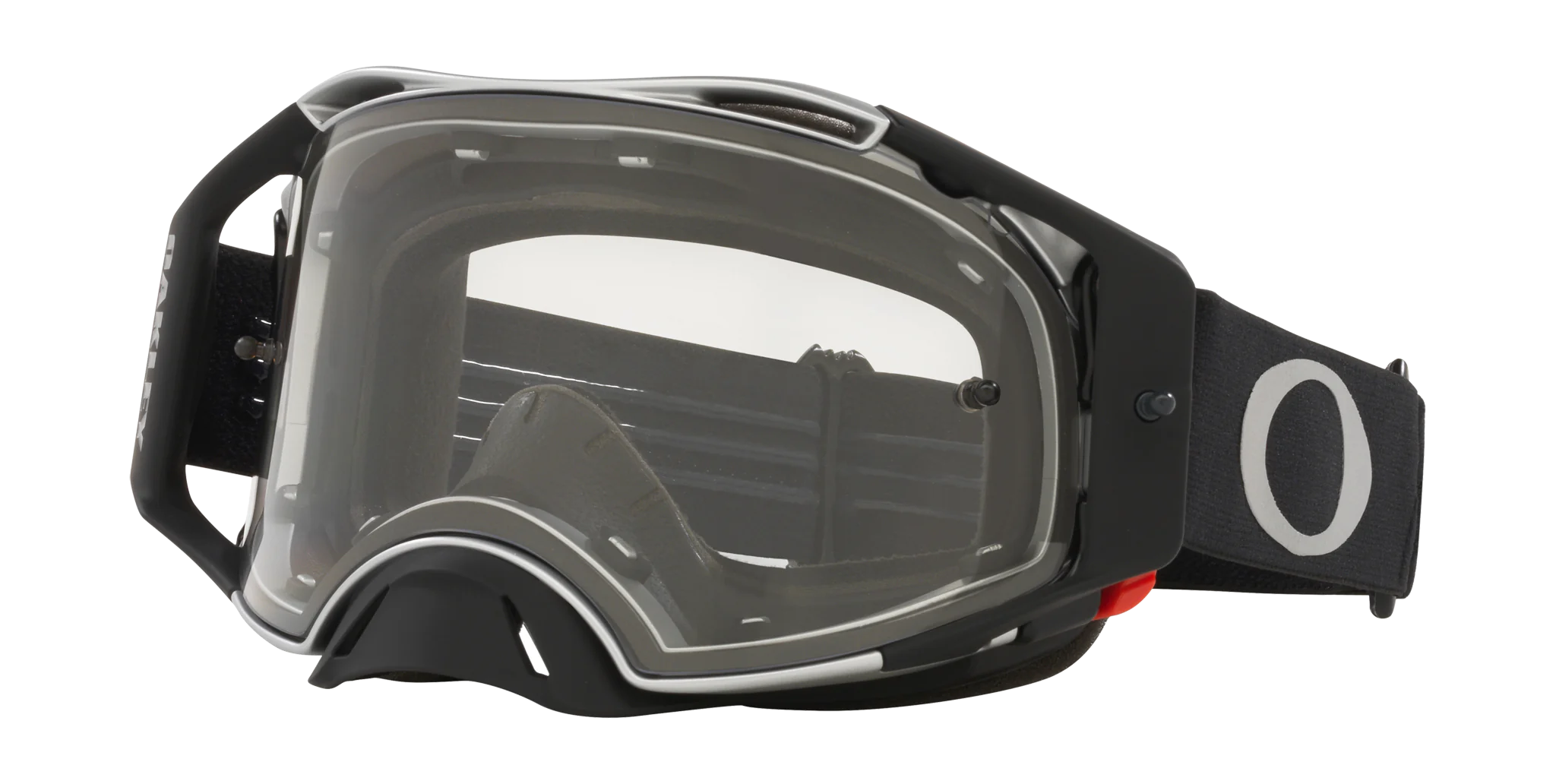 Oakley Crossbril Airbrake MX Tuff Blocks Black Gunmetal - Clear Lens