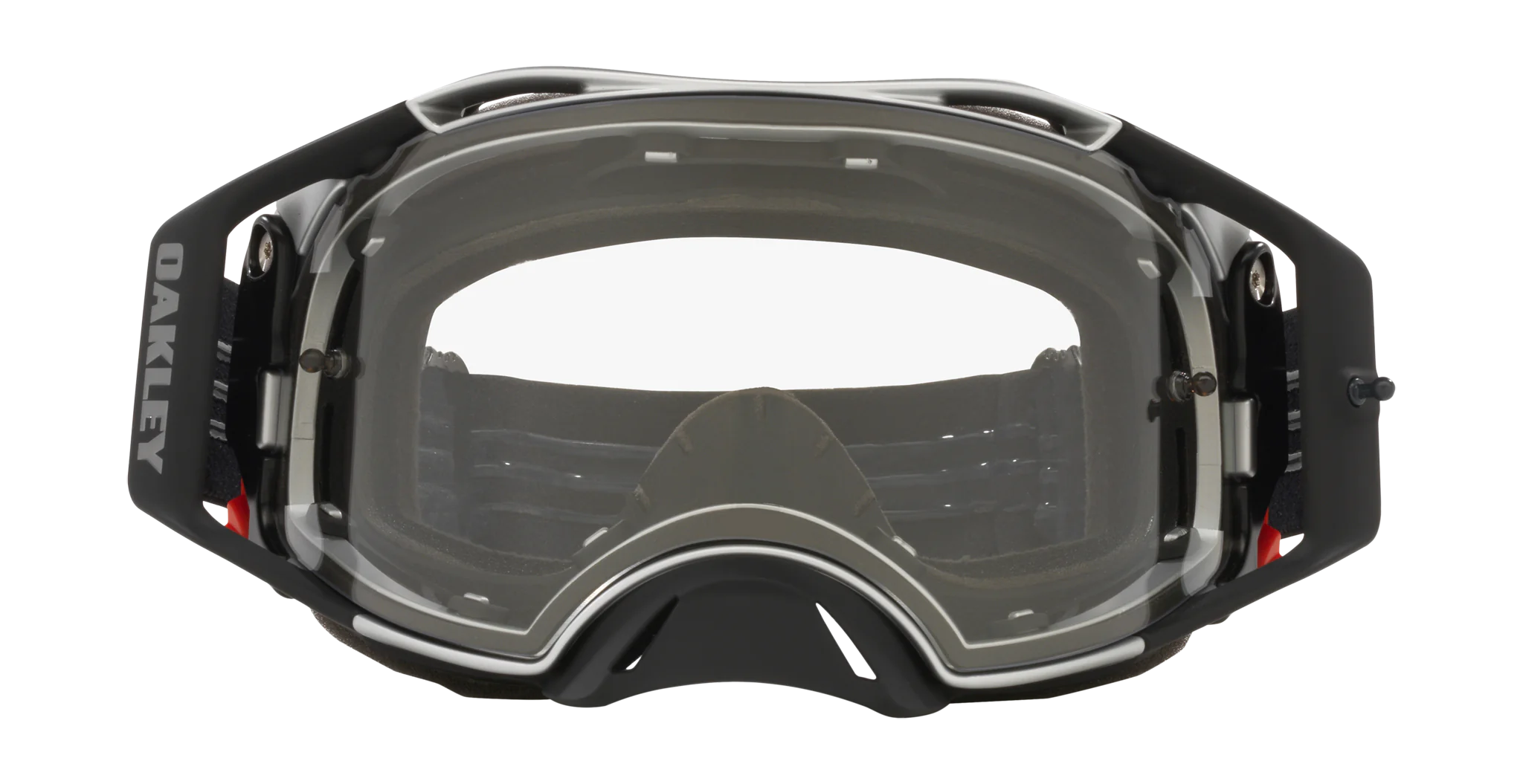 Oakley Crossbril Airbrake MX Tuff Blocks Black Gunmetal - Clear Lens