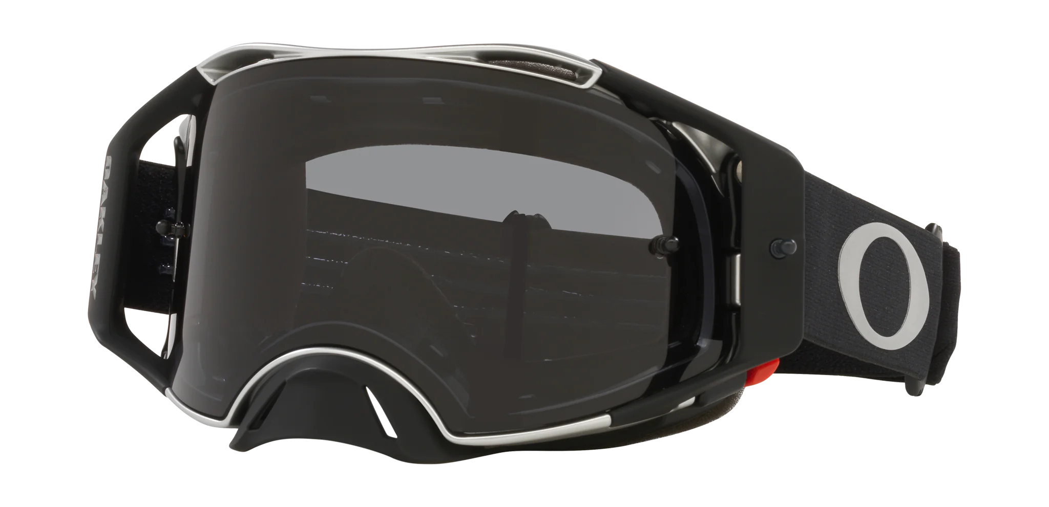 Oakley Crossbril Airbrake MX Tuff Blocks Black Gunmetal - Donker Grijs Lens
